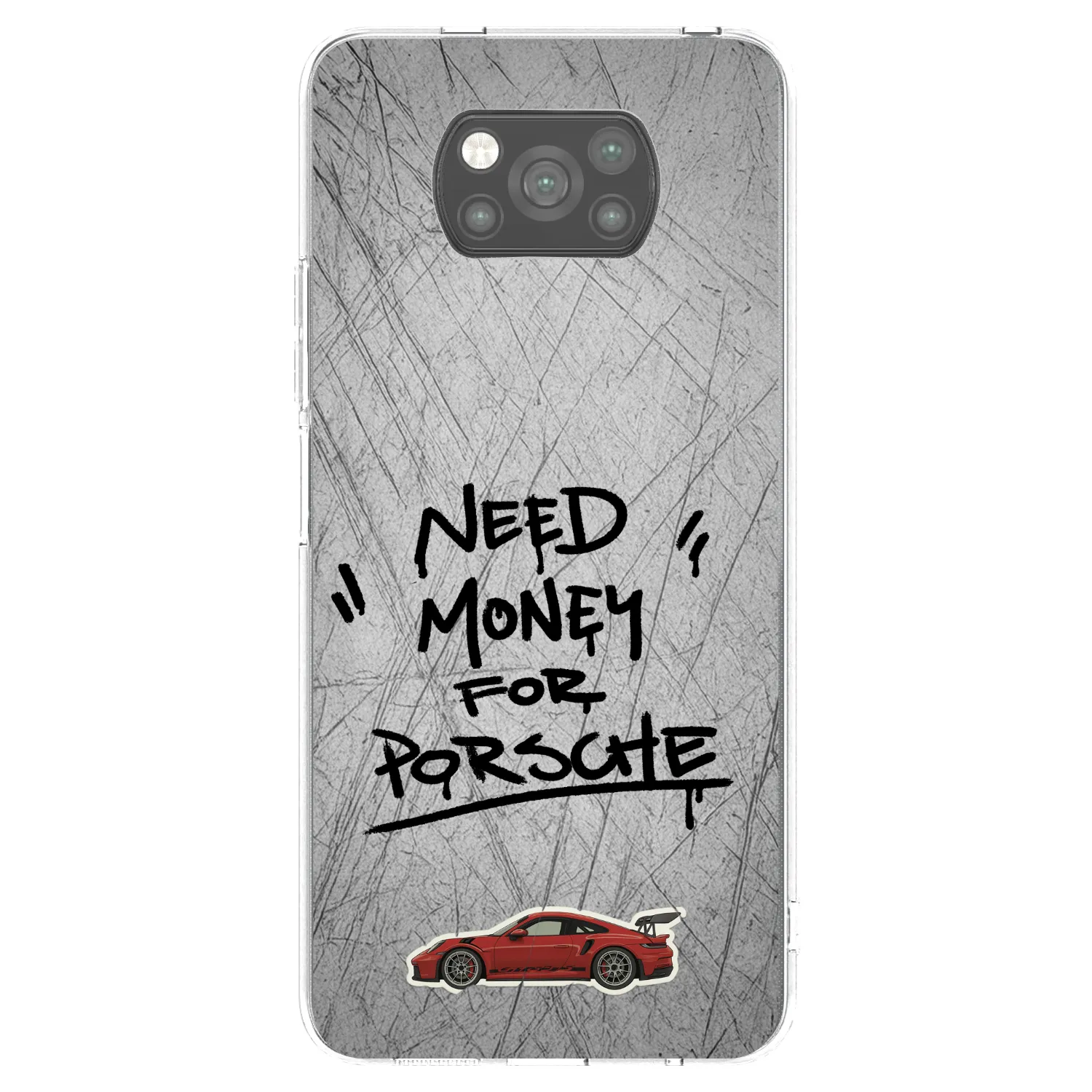 Picasee silikónový čierny obal pre Xiaomi Poco X3 - Grey Drift