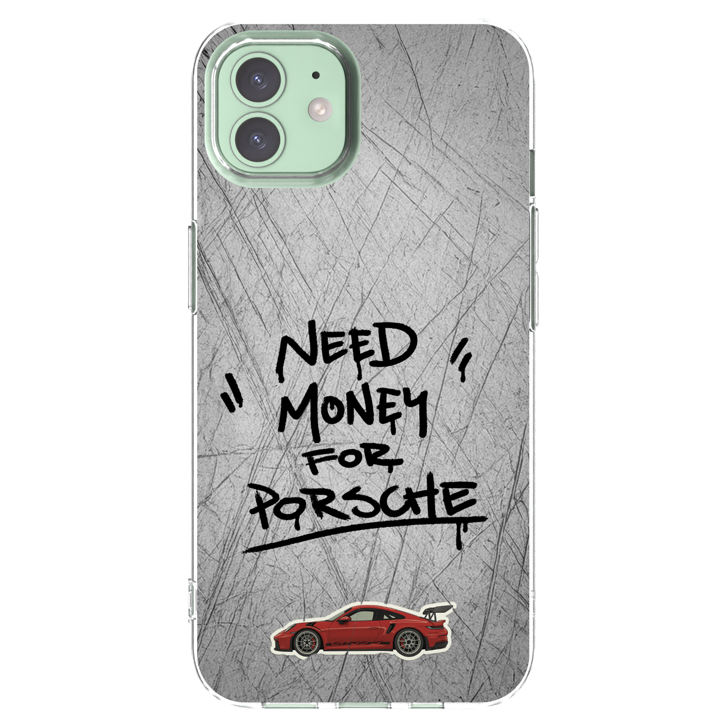 Silikónový prehľadný obal pre Apple iPhone 12 - Grey Drift