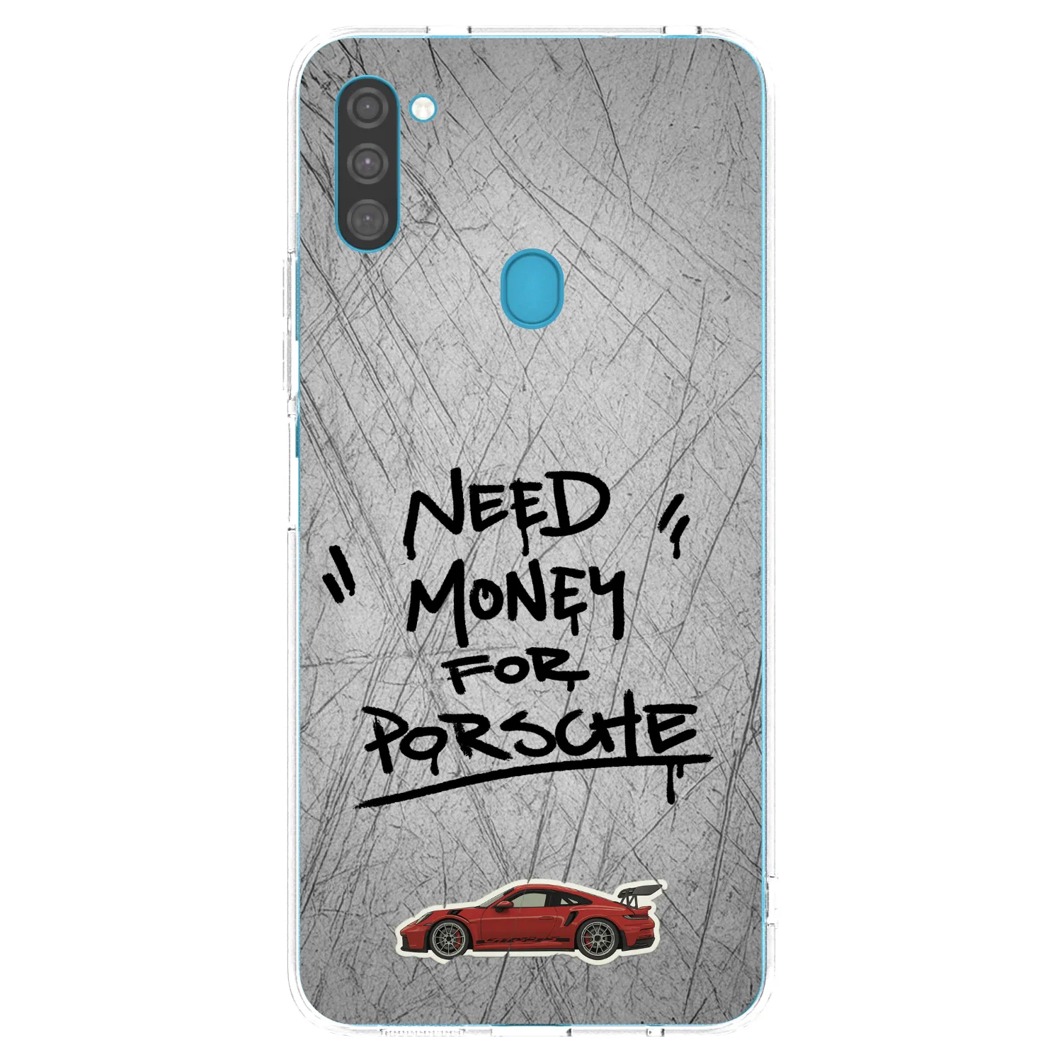 Picasee silikónový prehľadný obal pre Samsung Galaxy M11 - Grey Drift