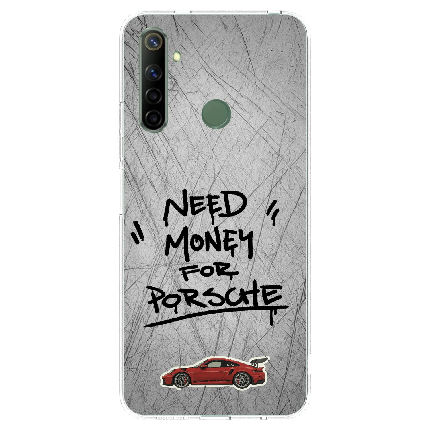 Picasee silikónový prehľadný obal pre Realme 6i - Grey Drift