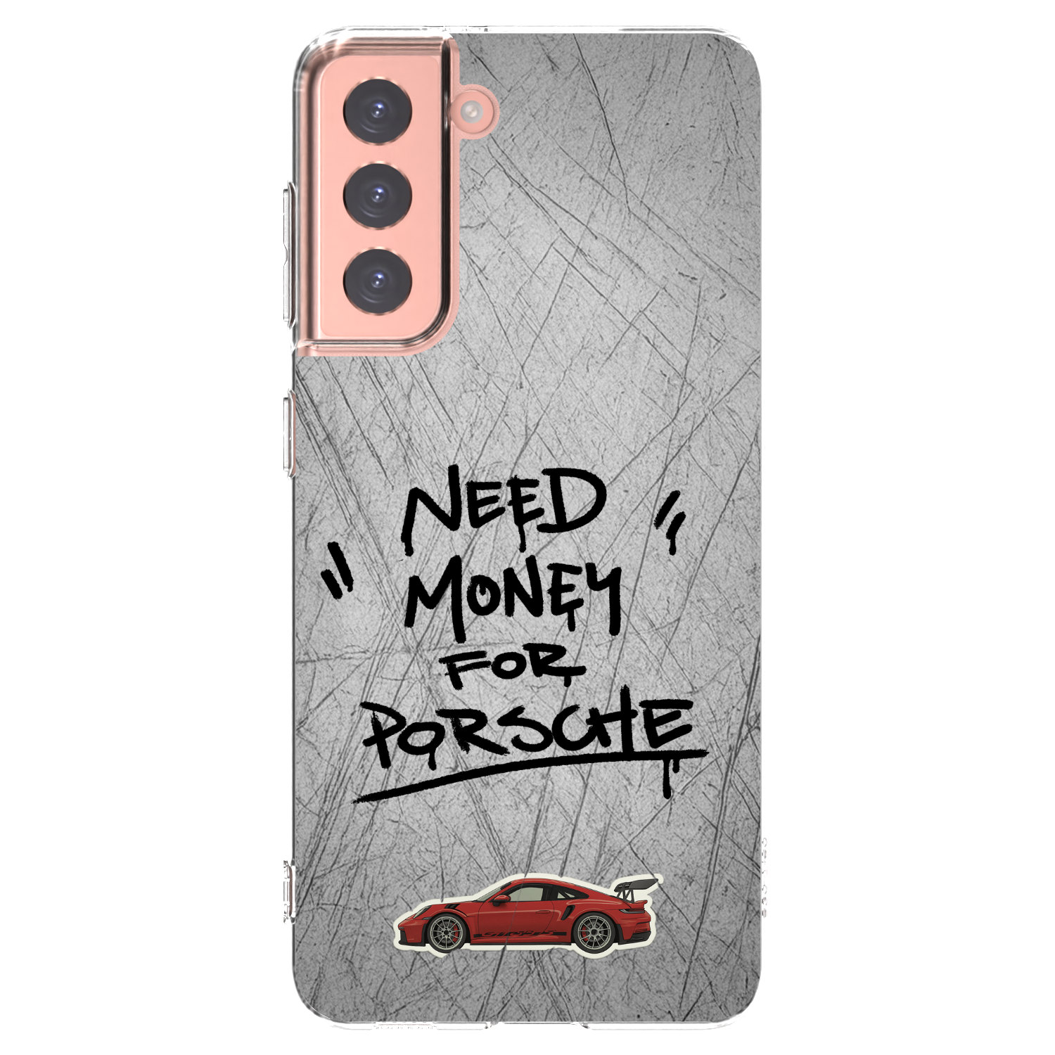 Silikónový prehľadný obal pre Samsung Galaxy S21 5G G991B - Grey Drift