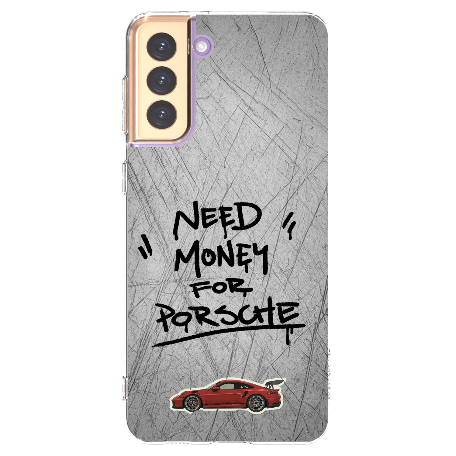 Picasee silikónový prehľadný obal pre Samsung Galaxy S21+ 5G G996F - Grey Drift