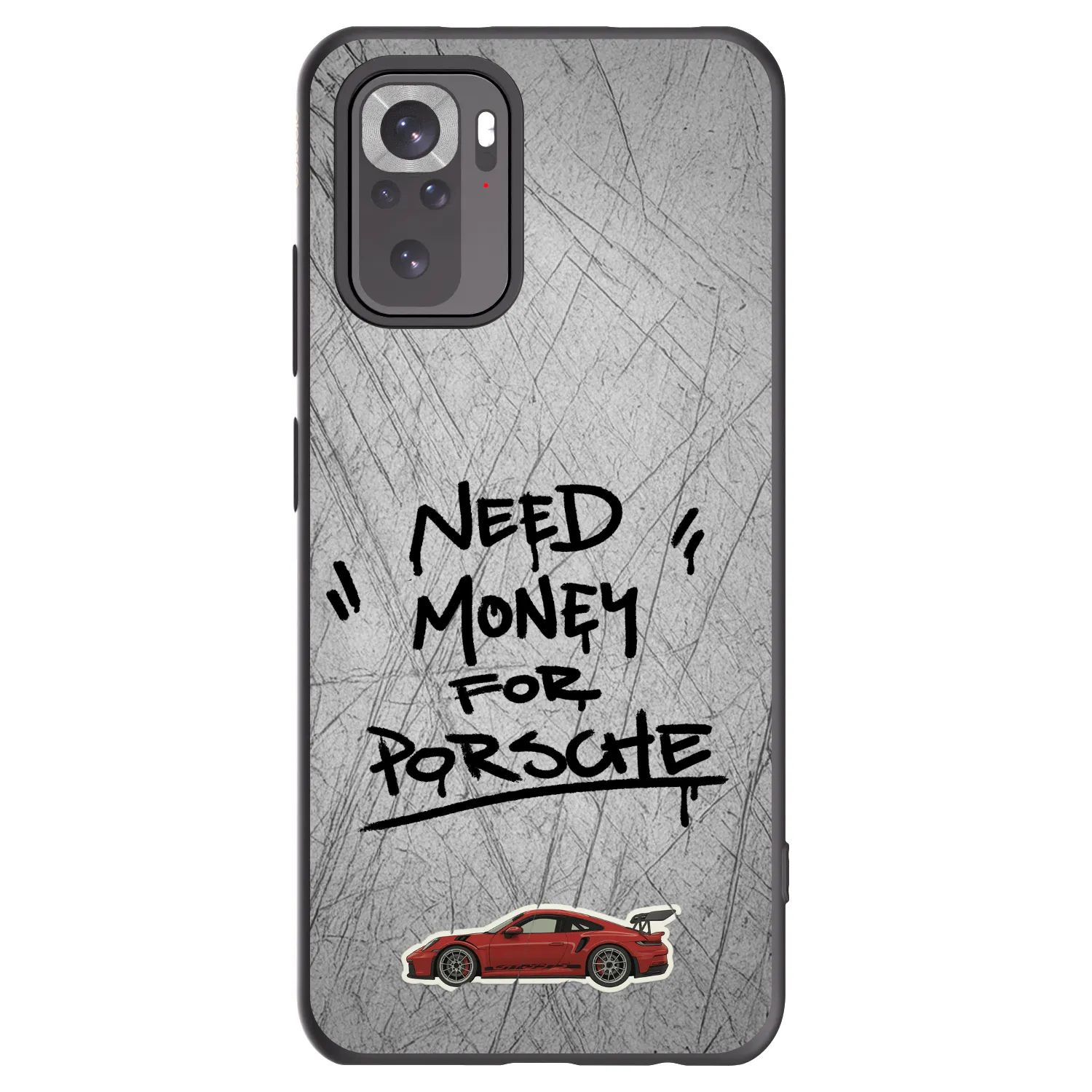 Picasee silikónový čierny obal pre Xiaomi Redmi Note 10 - Grey Drift