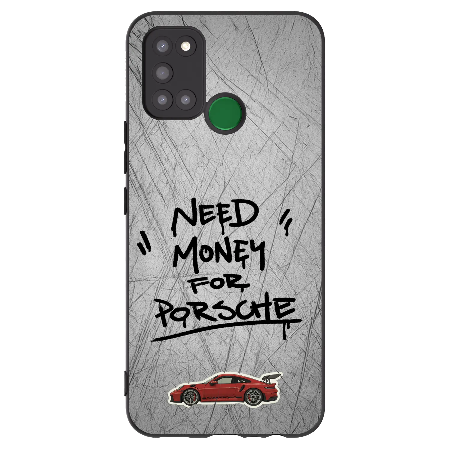 Picasee silikónový čierny obal pre Realme 7i - Grey Drift