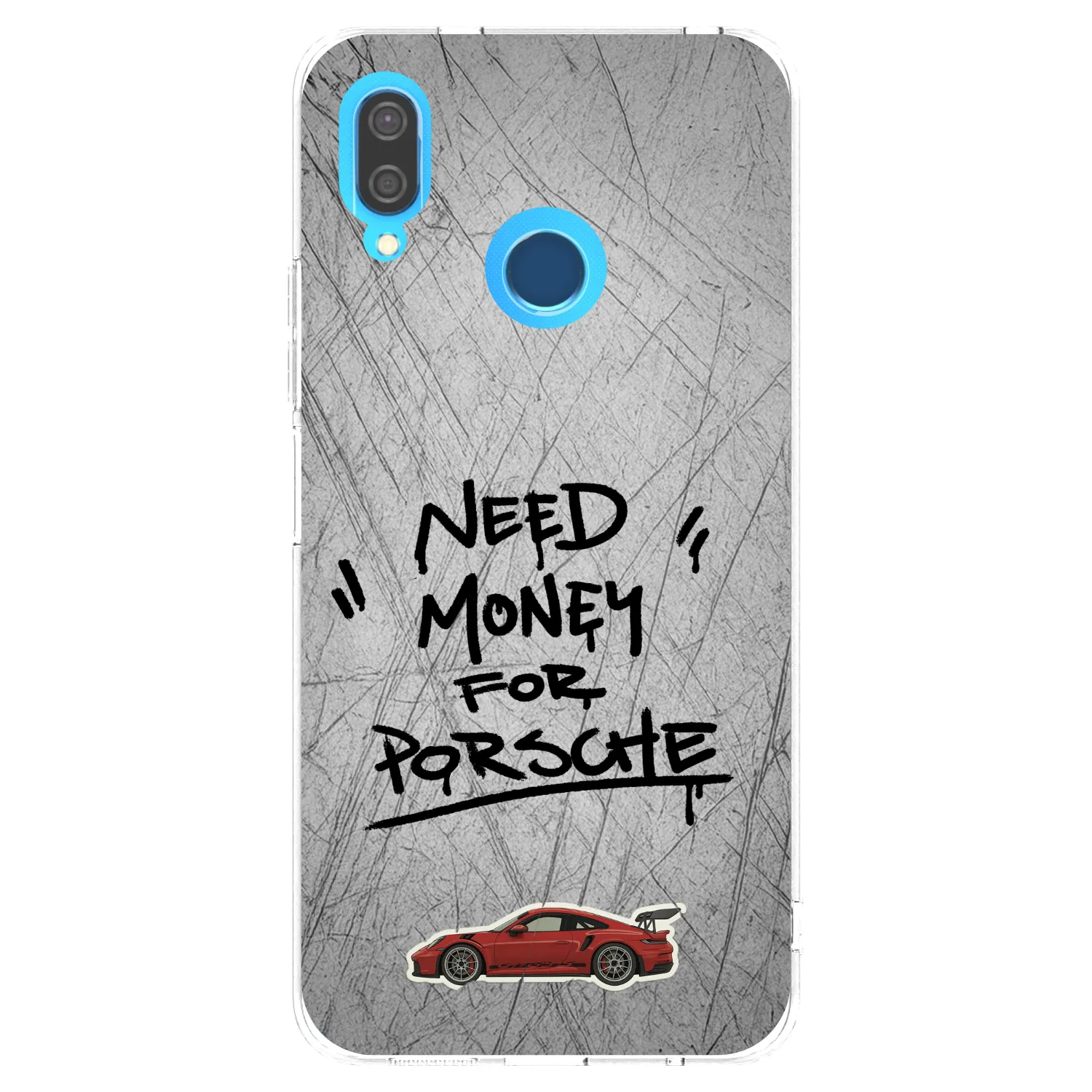 Picasee silikónový prehľadný obal pre Huawei P20 Lite - Grey Drift