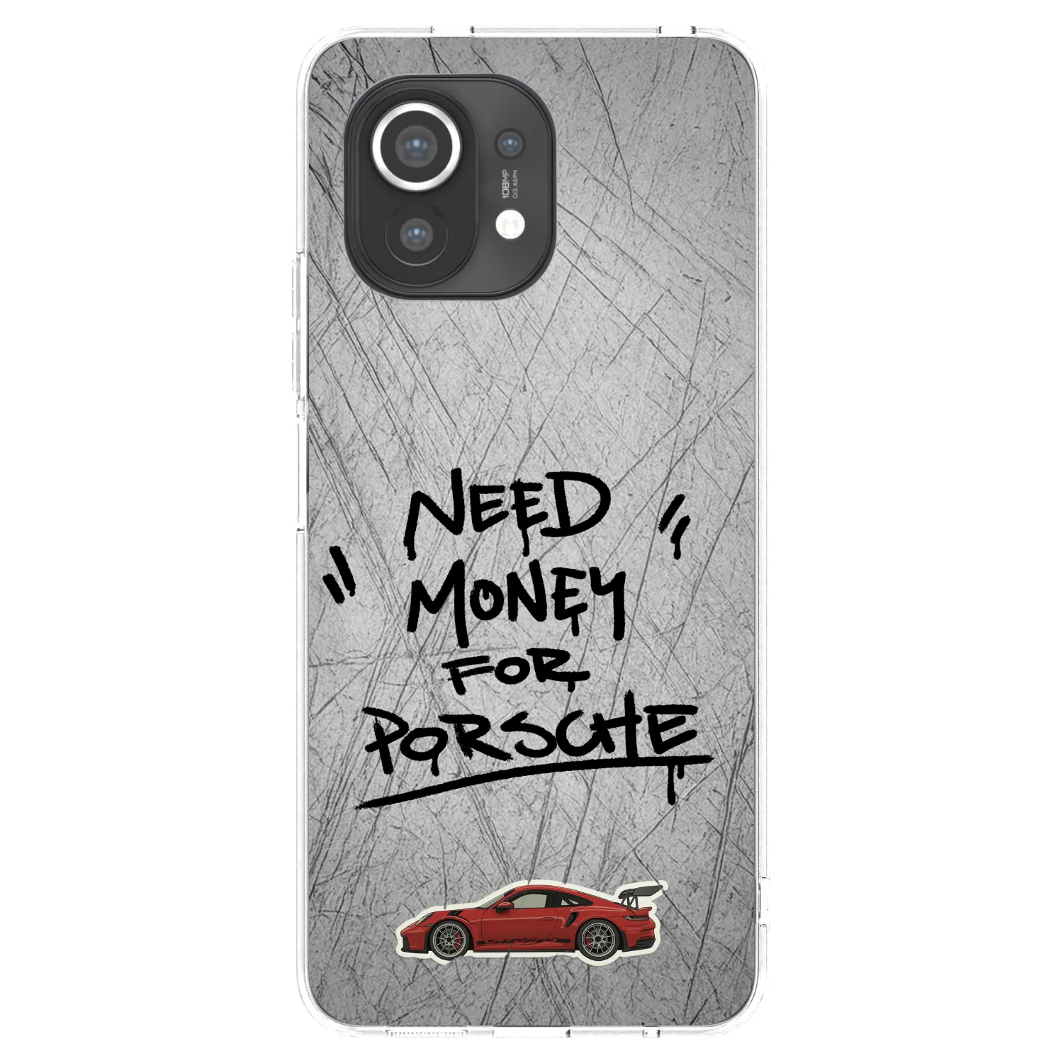 Picasee silikónový prehľadný obal pre Xiaomi Mi 11 - Grey Drift