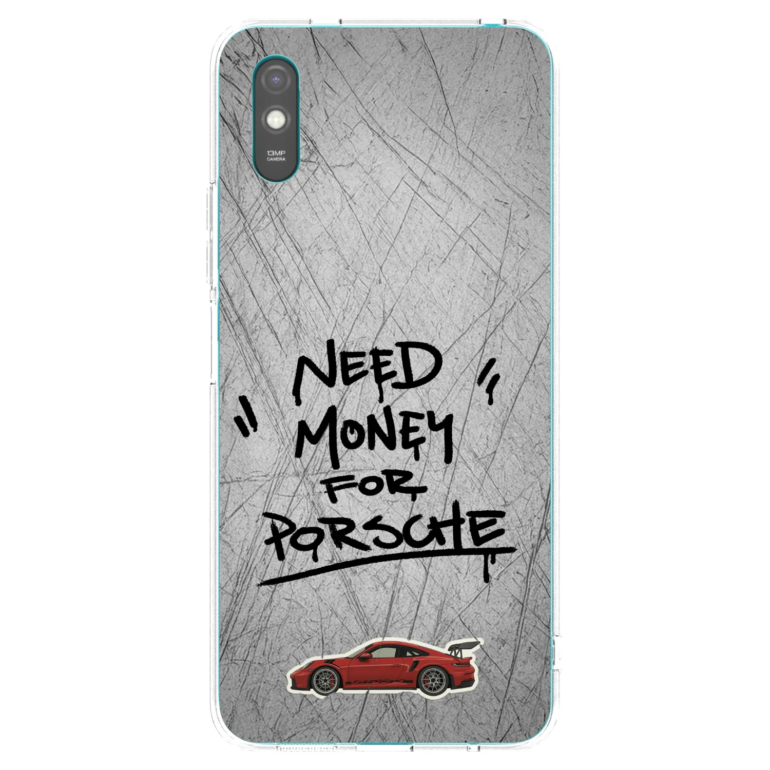 Picasee silikónový prehľadný obal pre Xiaomi Redmi 9AT - Grey Drift