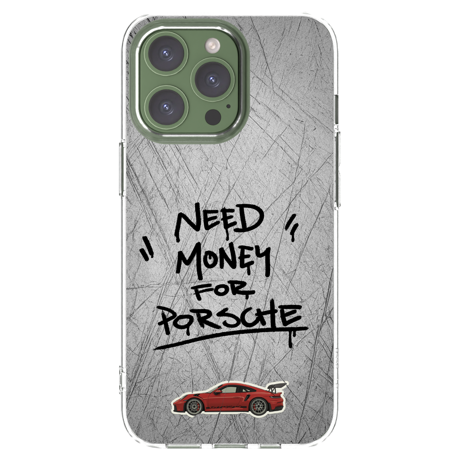 Picasee silikónový prehľadný obal pre Apple iPhone 13 Pro - Grey Drift