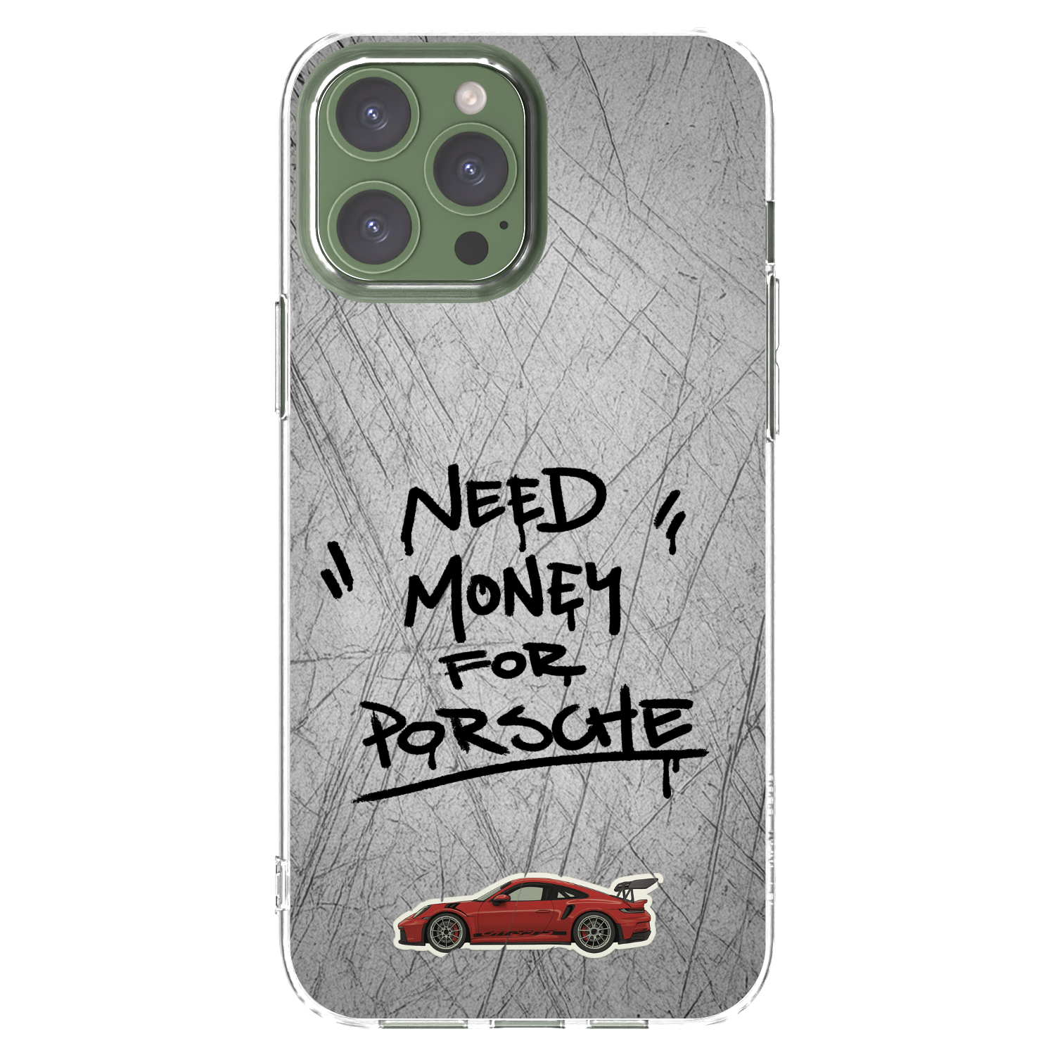 Silikónový prehľadný obal pre Apple iPhone 13 Pro Max - Grey Drift