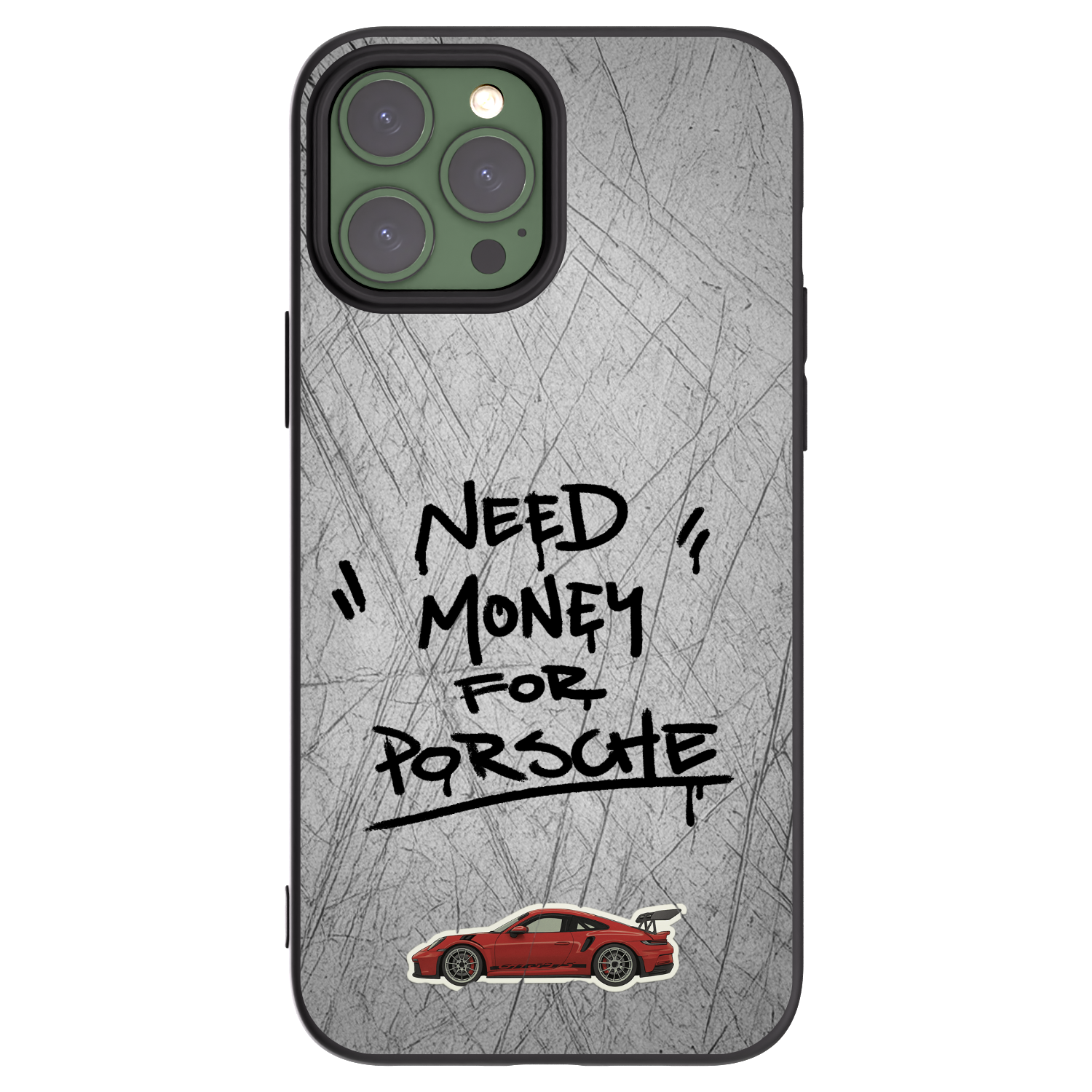Silikónový čierny obal pre Apple iPhone 13 Pro Max - Grey Drift