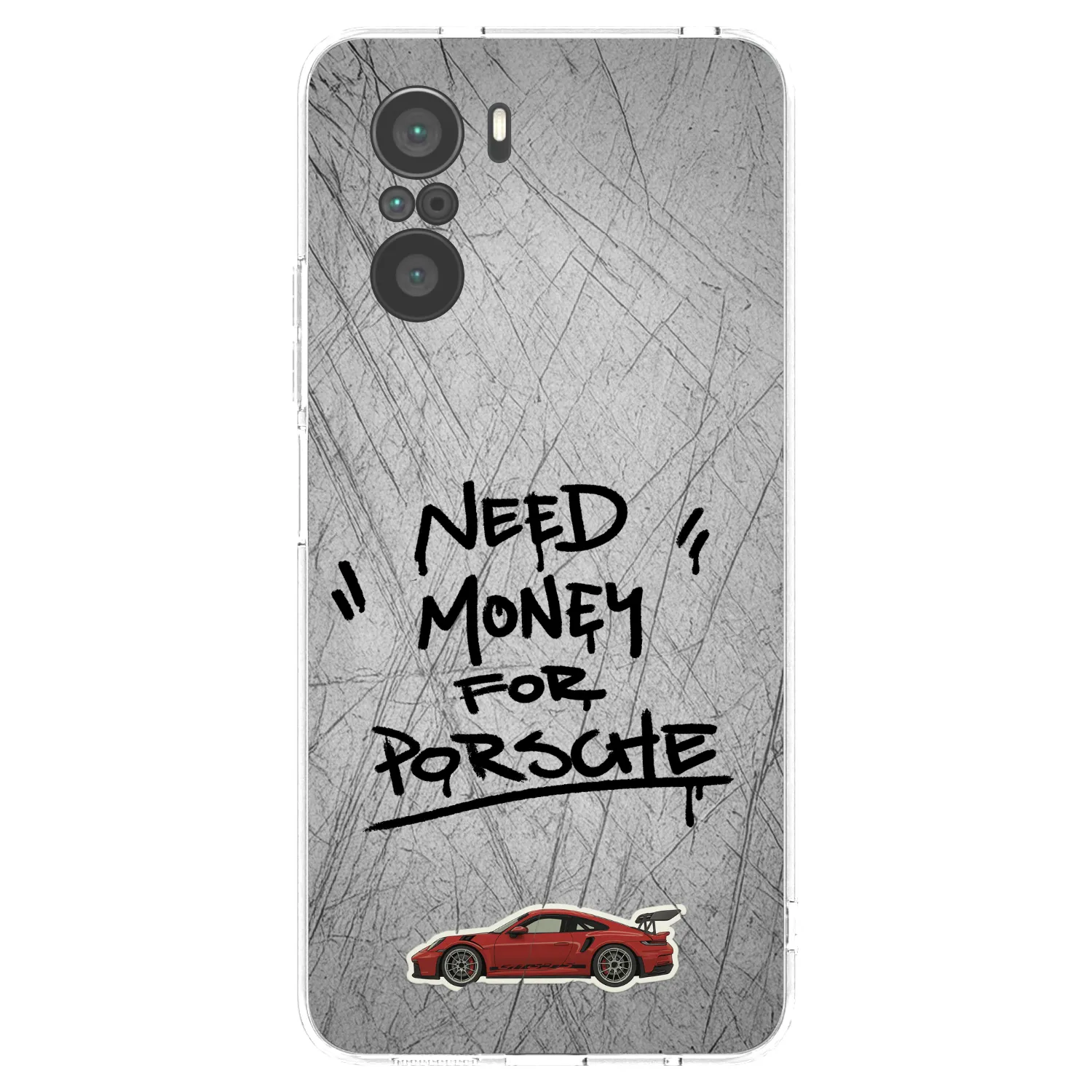 Picasee silikónový prehľadný obal pre Xiaomi Poco F3 - Grey Drift