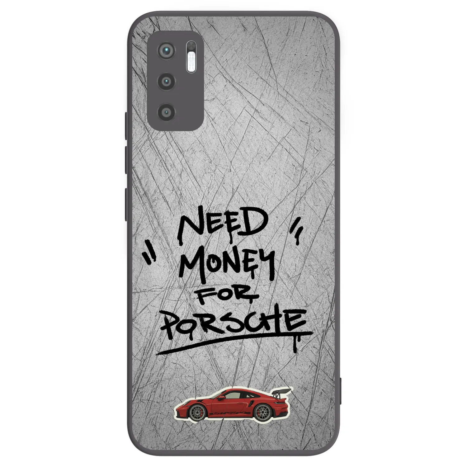 Picasee silikónový čierny obal pre Xiaomi Redmi Note 10 5G - Grey Drift