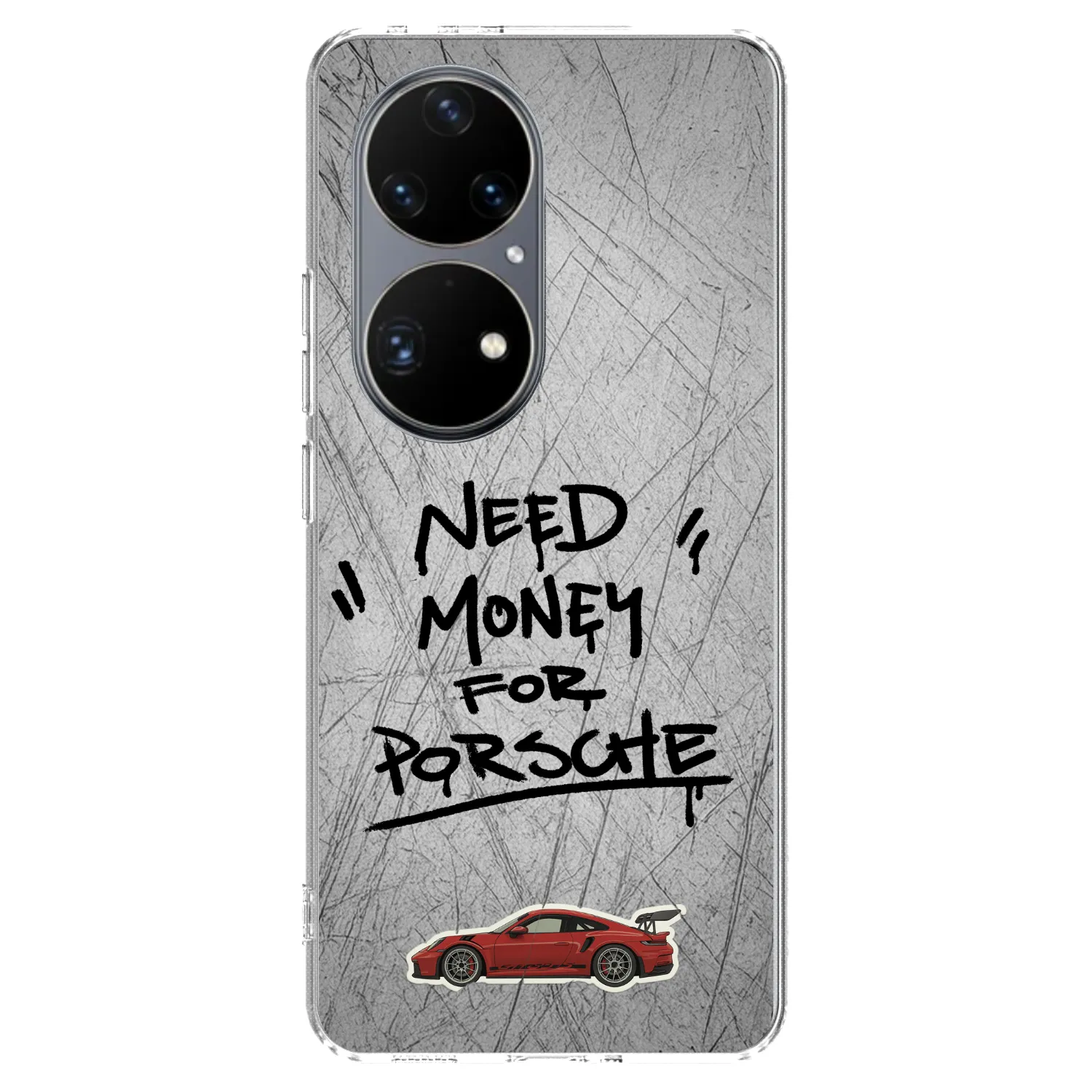 Picasee silikónový prehľadný obal pre Huawei P50 - Grey Drift