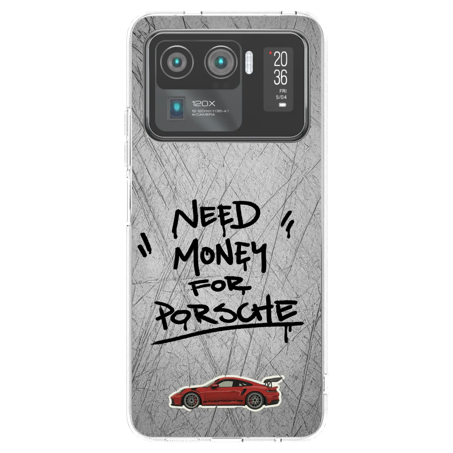 Picasee silikónový prehľadný obal pre Xiaomi Mi 11 Ultra - Grey Drift