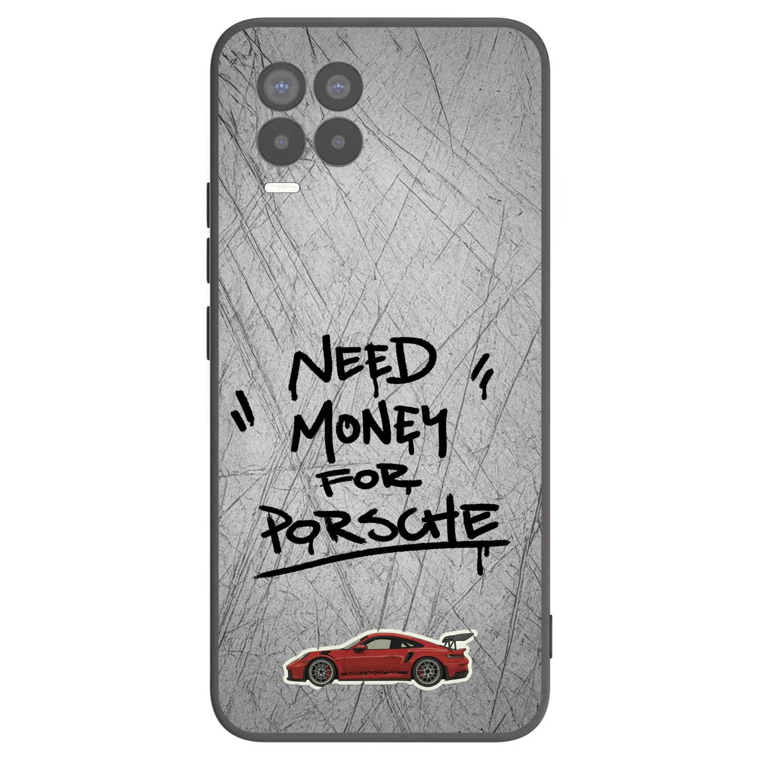 Picasee silikónový čierny obal pre Realme 8 4G - Grey Drift