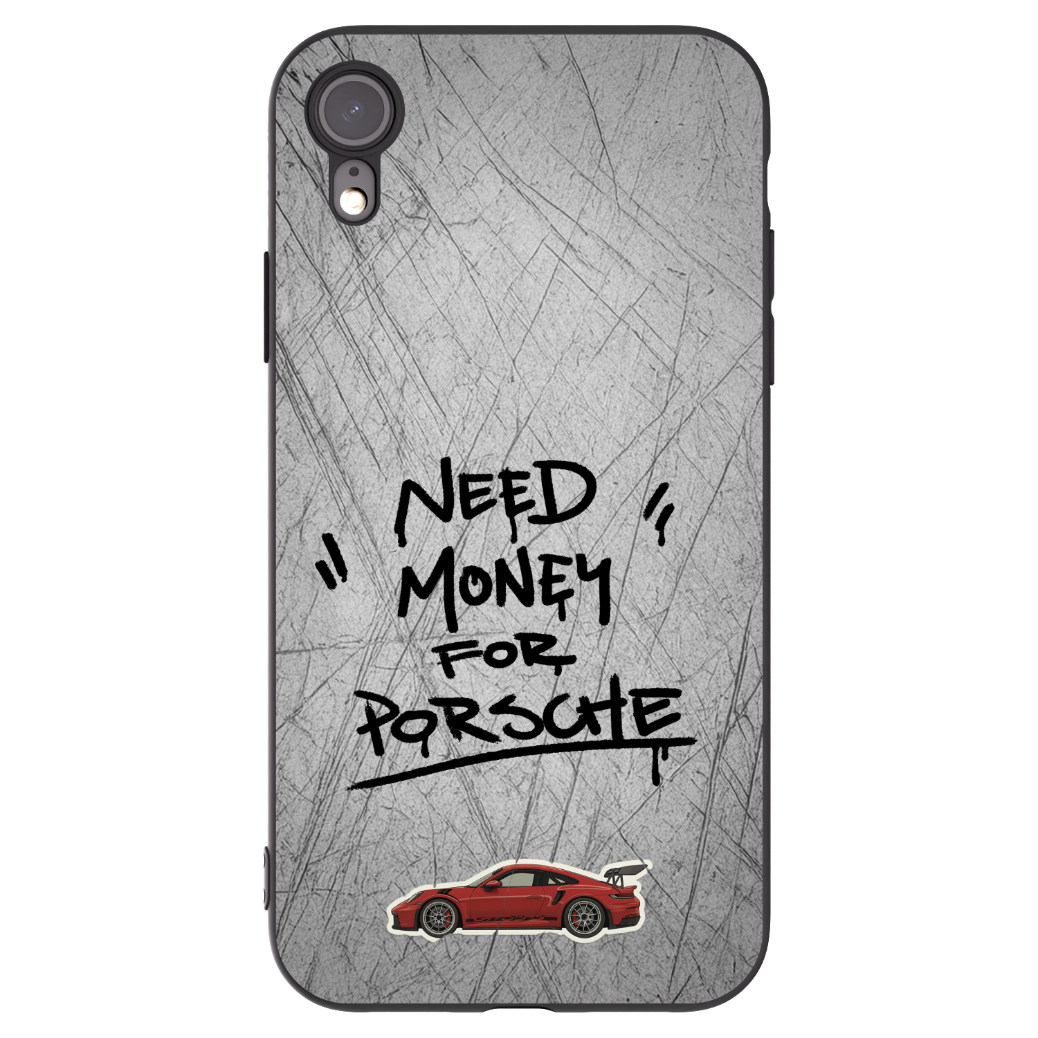 Picasee silikónový čierny obal pre Apple iPhone XR - Grey Drift