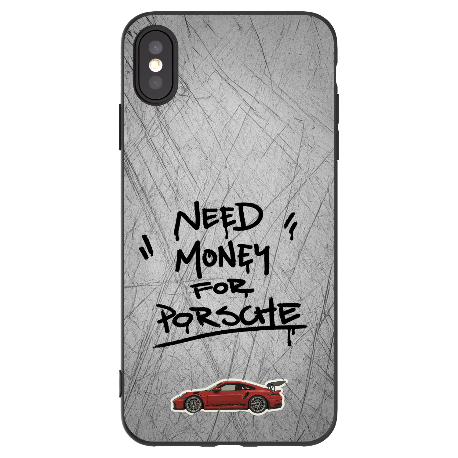 Picasee silikónový čierny obal pre Apple iPhone XS Max - Grey Drift