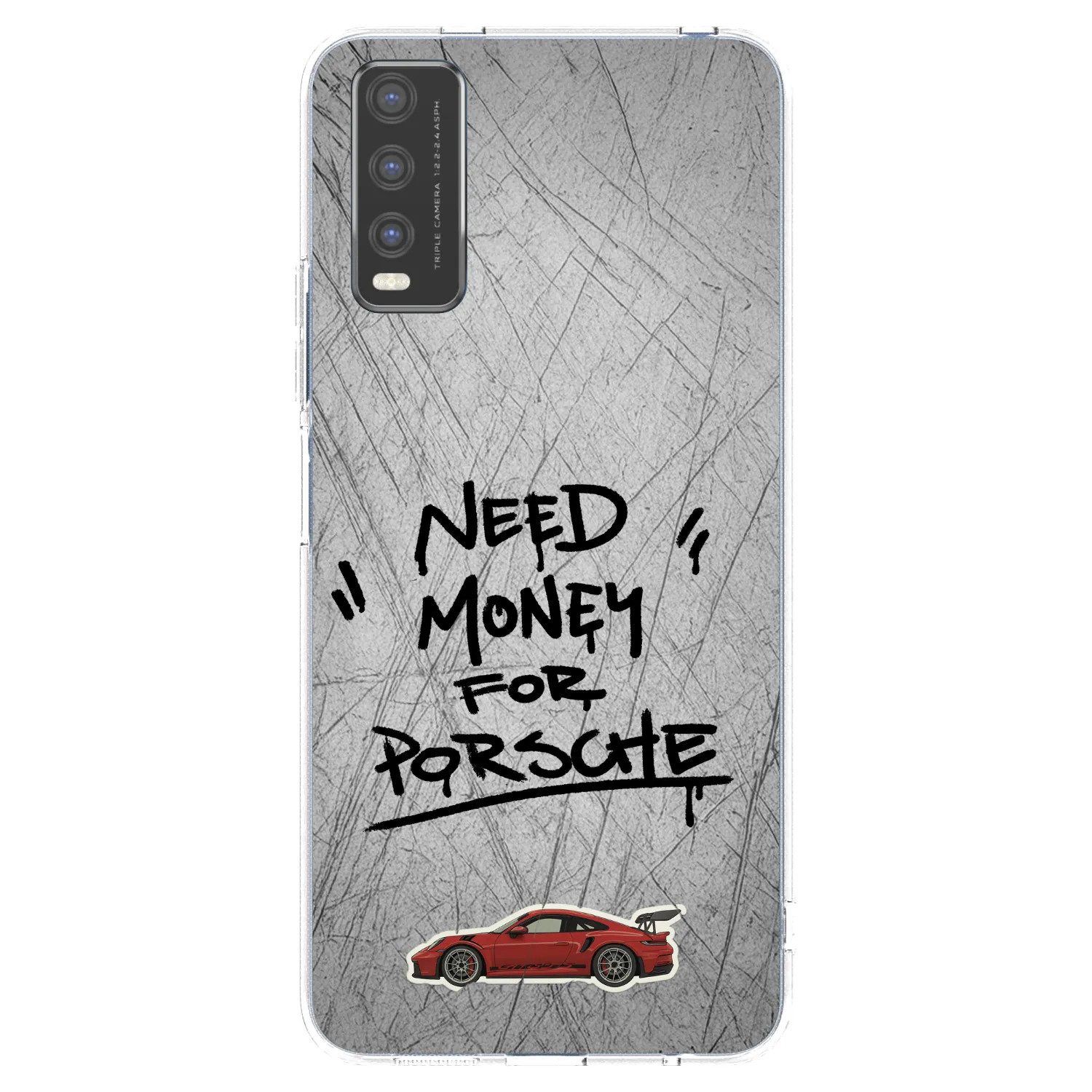 Picasee silikónový prehľadný obal pre Vivo Y20s - Grey Drift