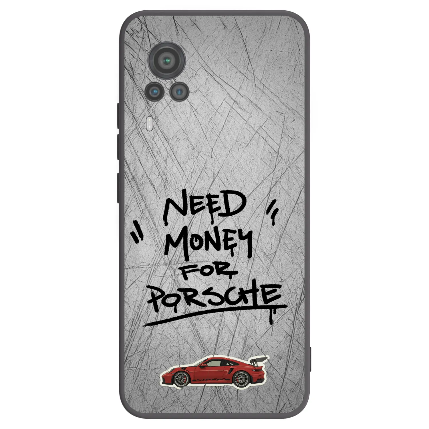 Picasee silikónový čierny obal pre Vivo X60 Pro 5G - Grey Drift