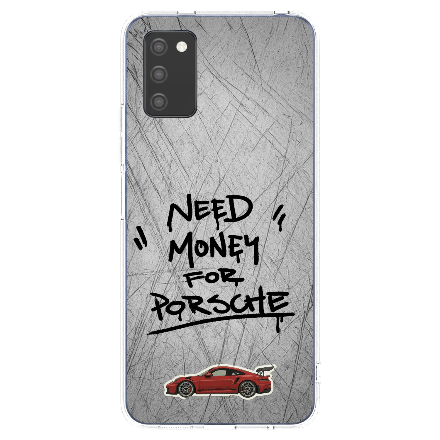 Picasee silikónový prehľadný obal pre Samsung Galaxy A03s A037G - Grey Drift