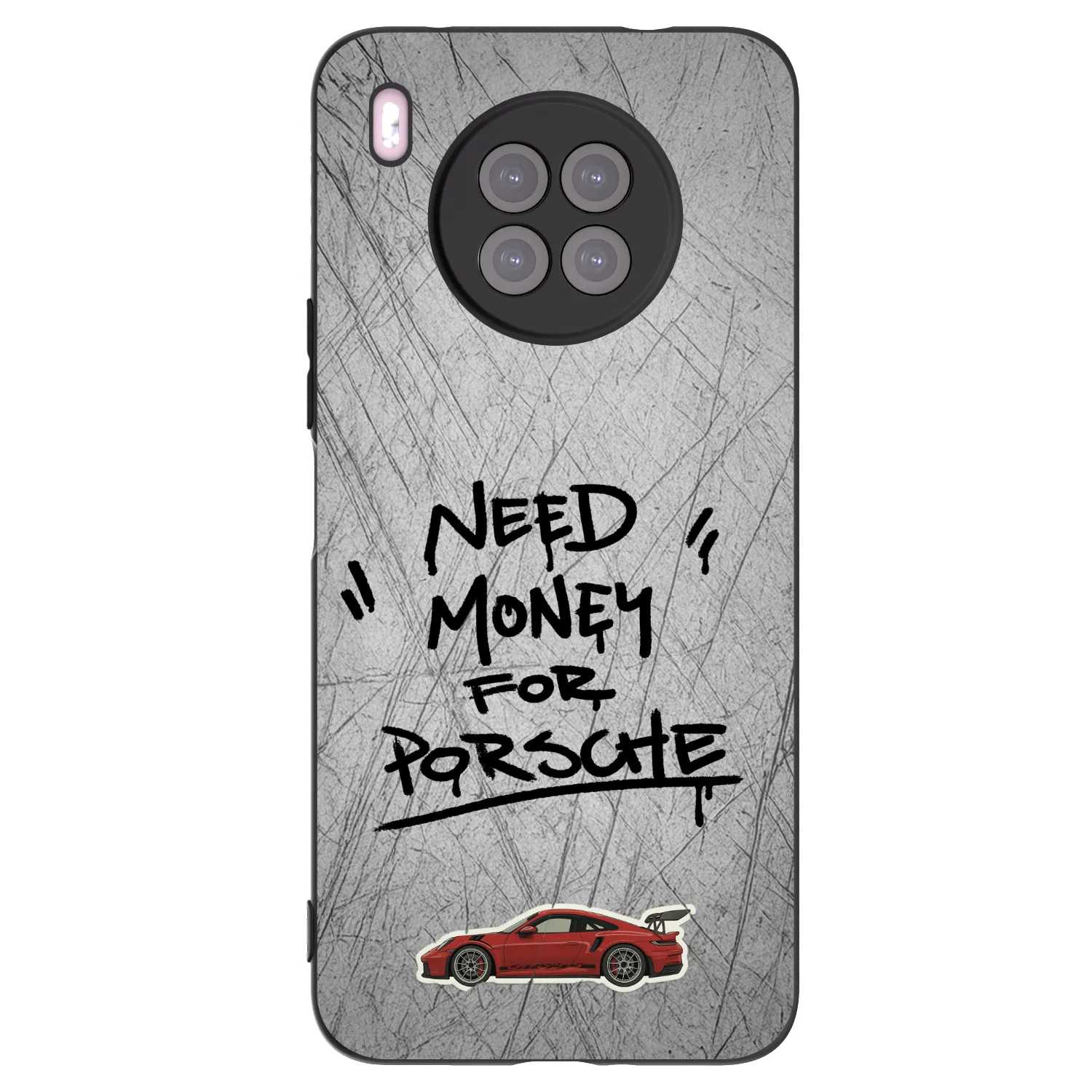Picasee silikónový čierny obal pre Huawei Nova 8i - Grey Drift