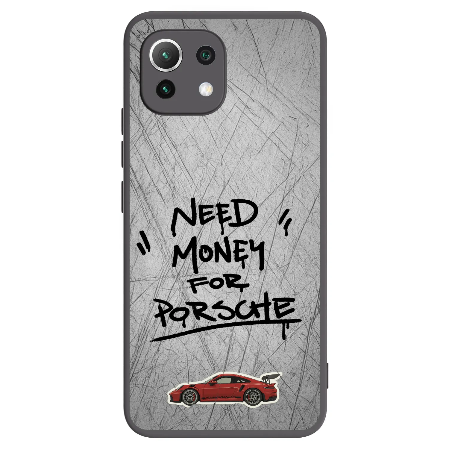 Picasee silikónový čierny obal pre Xiaomi 11 Lite 5G NE - Grey Drift