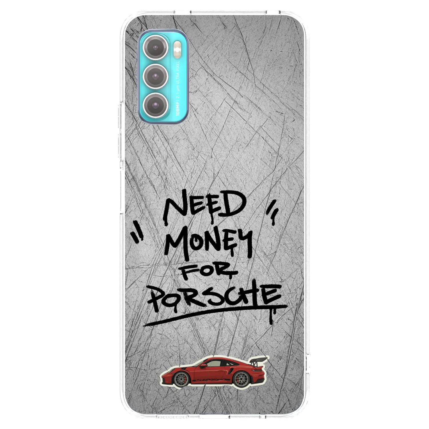 Picasee silikónový prehľadný obal pre Motorola Moto G60 - Grey Drift