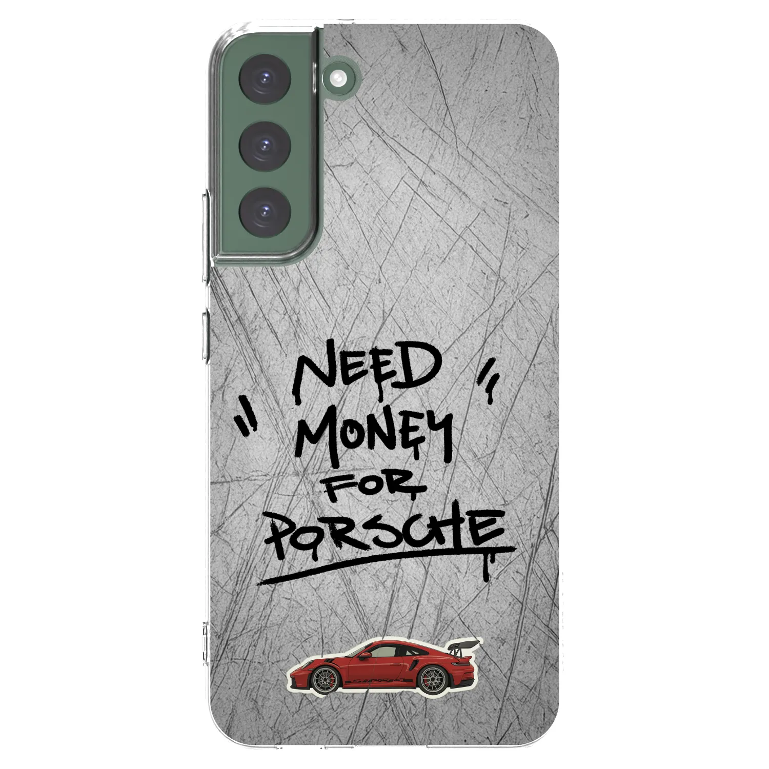 Picasee silikónový prehľadný obal pre Samsung Galaxy S22+ 5G - Grey Drift