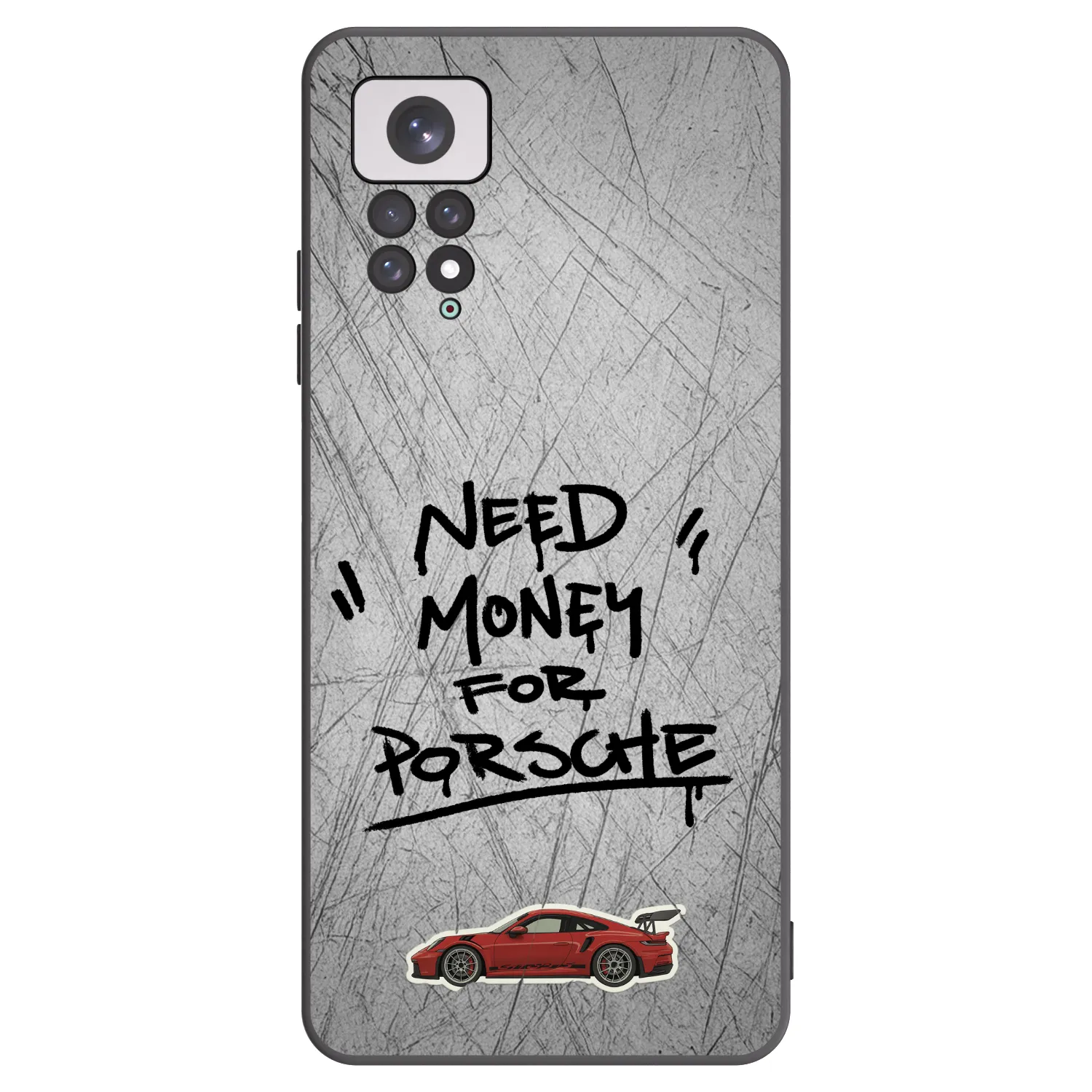 Picasee silikónový čierny obal pre Xiaomi Redmi Note 11 - Grey Drift