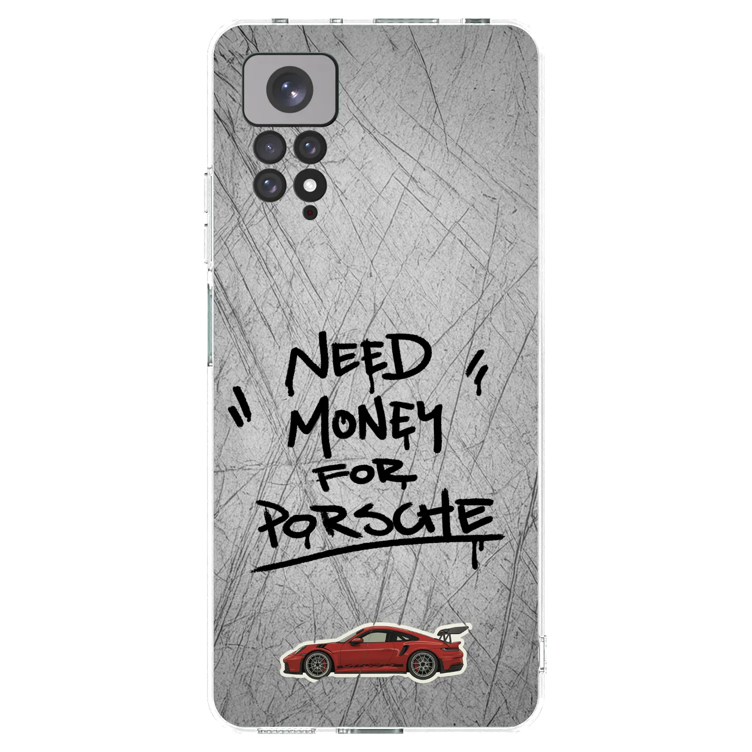 Picasee silikónový prehľadný obal pre Xiaomi Redmi Note 11S 4G - Grey Drift