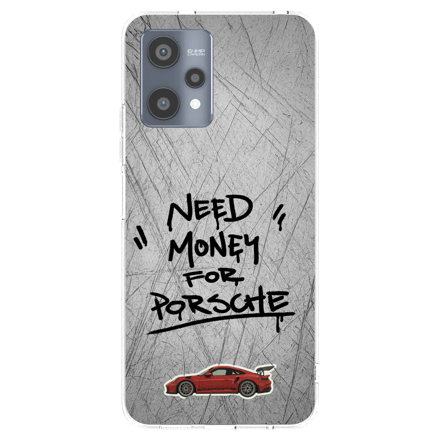 Picasee silikónový prehľadný obal pre Realme 9 Pro 5G - Grey Drift