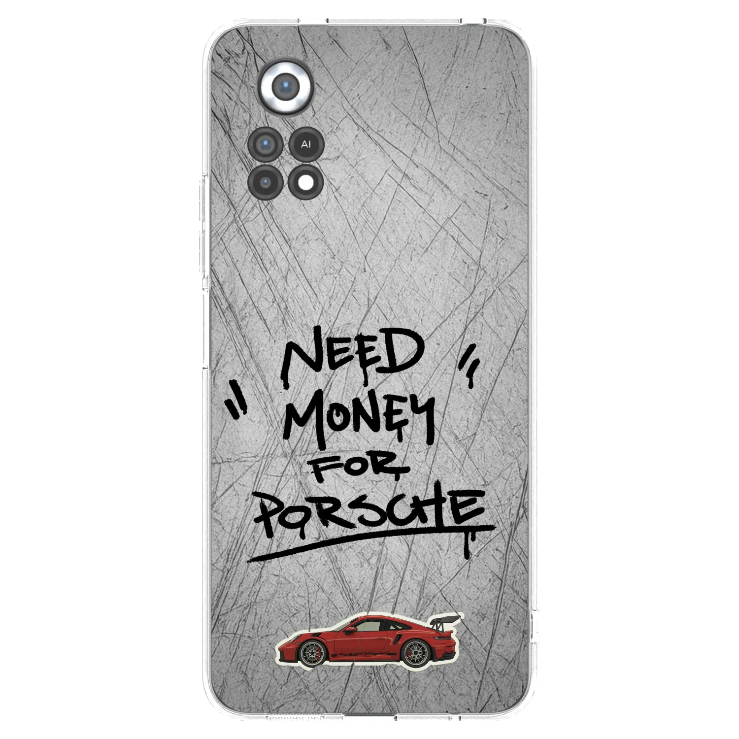 Picasee silikónový prehľadný obal pre Xiaomi Poco X4 Pro 5G - Grey Drift