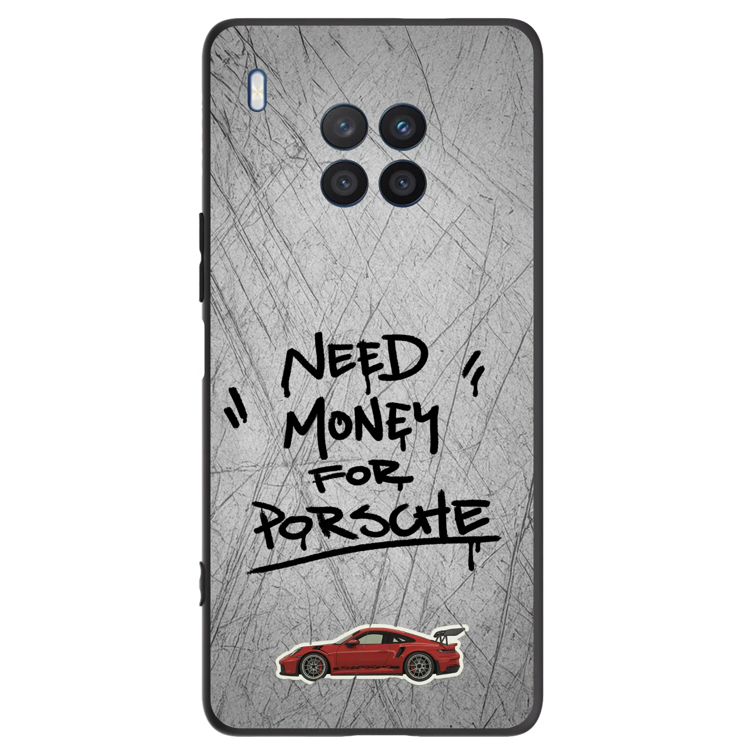 Picasee silikónový čierny obal pre Honor 50 Lite - Grey Drift