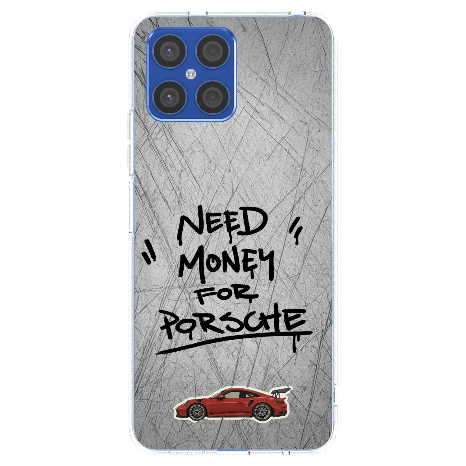 Picasee silikónový prehľadný obal pre Honor X8 4G - Grey Drift