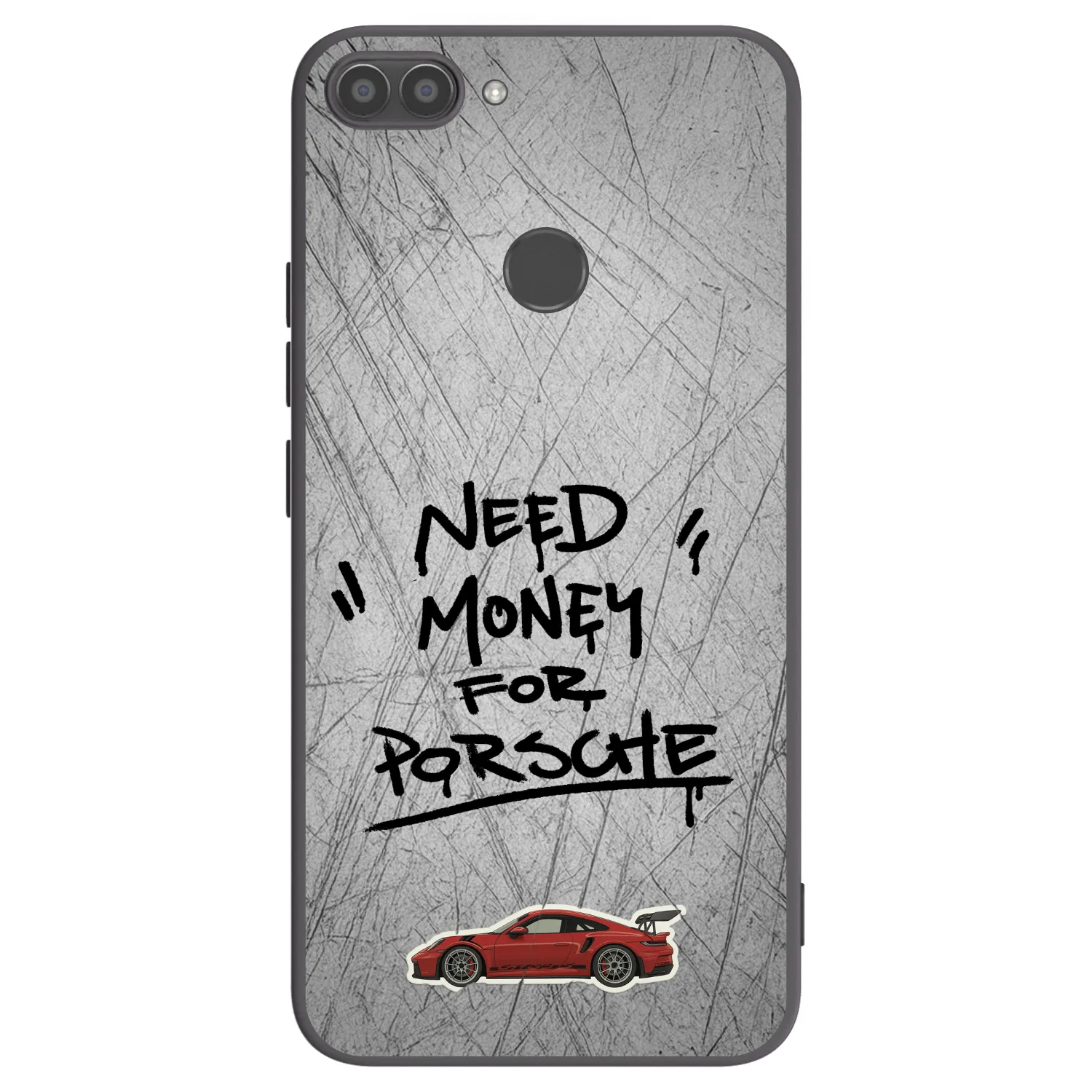 Picasee silikónový čierny obal pre Huawei P Smart - Grey Drift