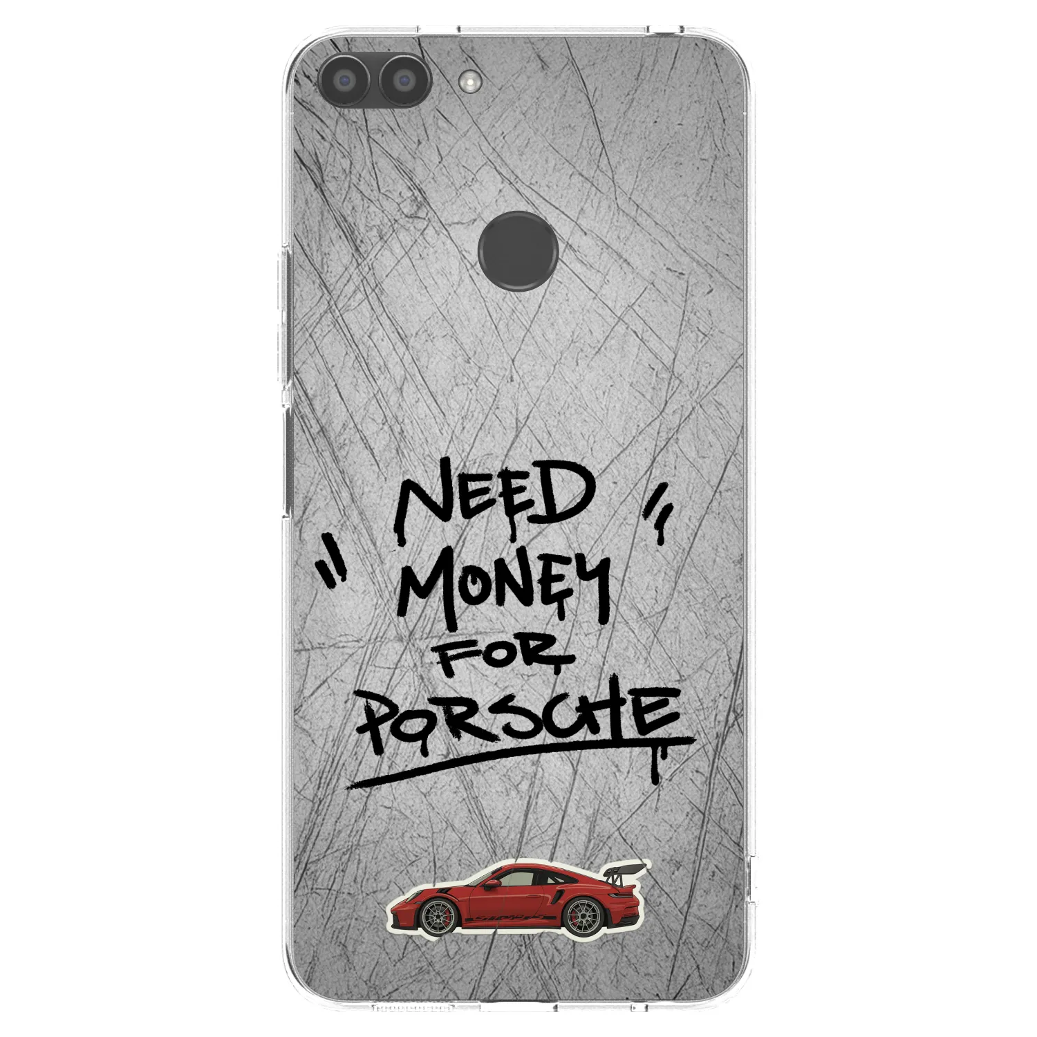 Picasee silikónový prehľadný obal pre Huawei P Smart - Grey Drift