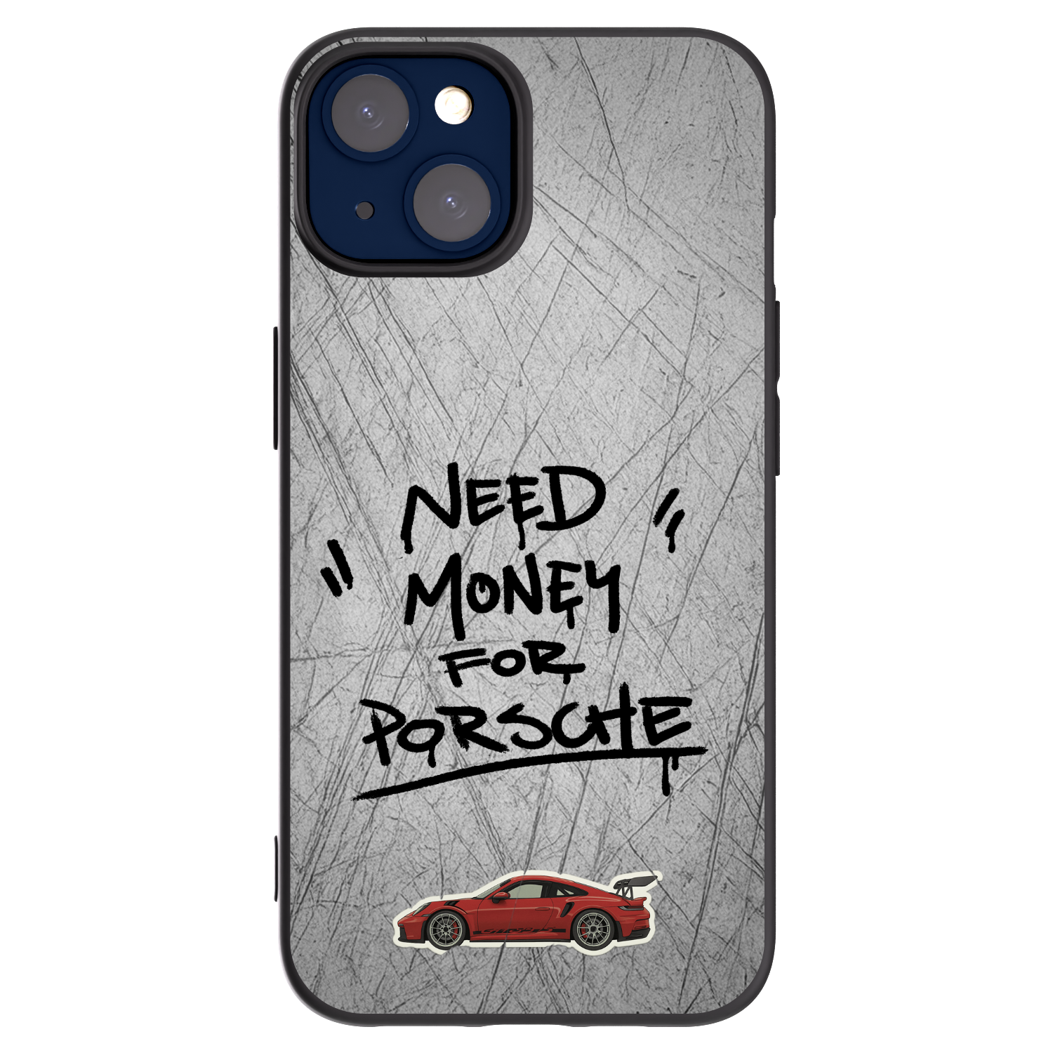 Silikónový čierny obal pre Apple iPhone 14 - Grey Drift