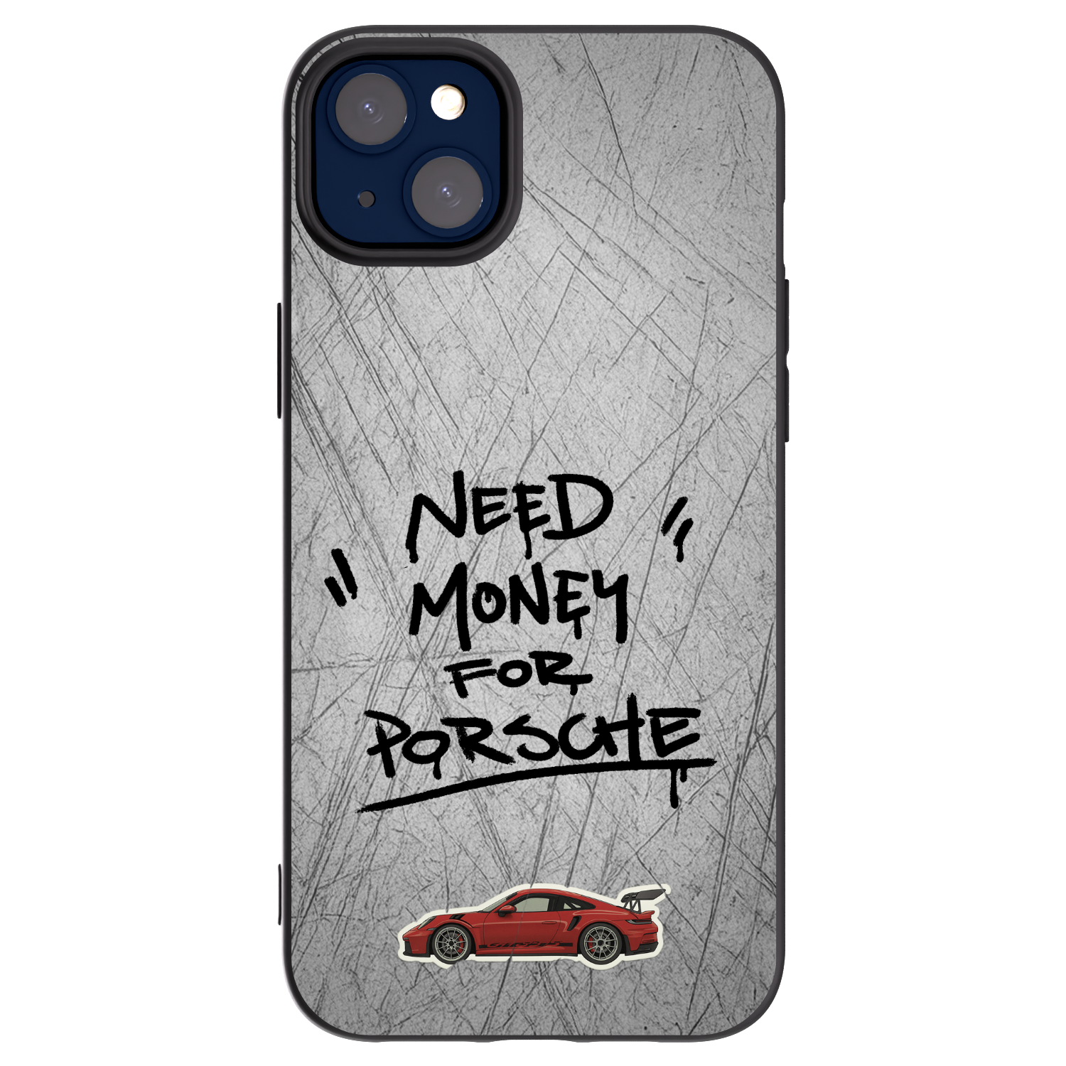 Picasee silikónový čierny obal pre Apple iPhone 14 Plus - Grey Drift