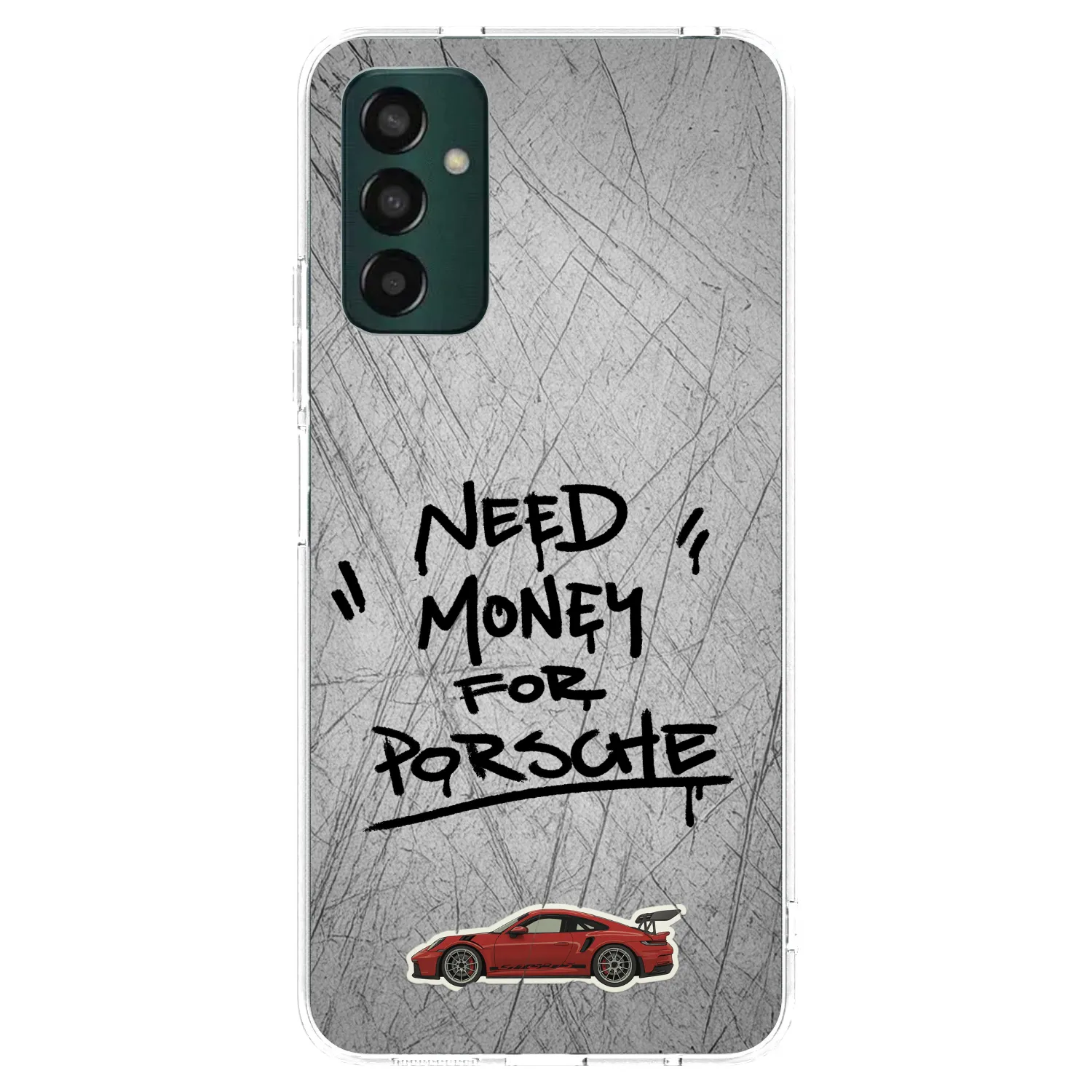 Picasee silikónový prehľadný obal pre Samsung Galaxy M13 M135F - Grey Drift