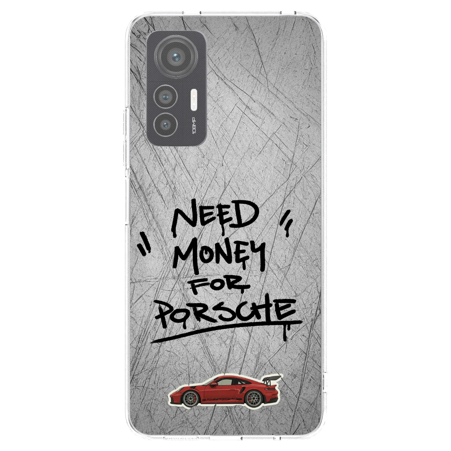 Silikónový prehľadný obal pre Xiaomi 12 Lite - Grey Drift