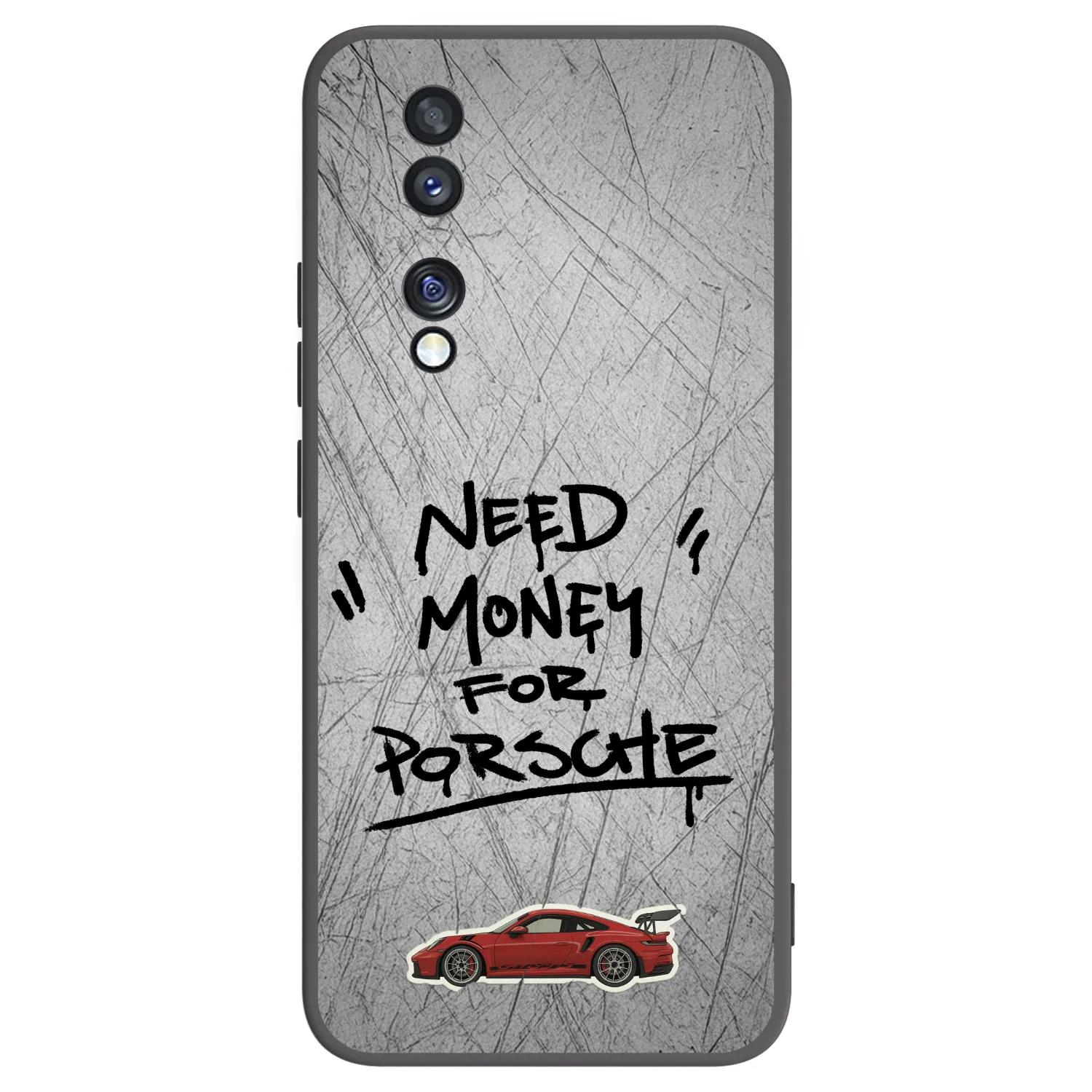 Picasee silikónový čierny obal pre Honor 70 - Grey Drift