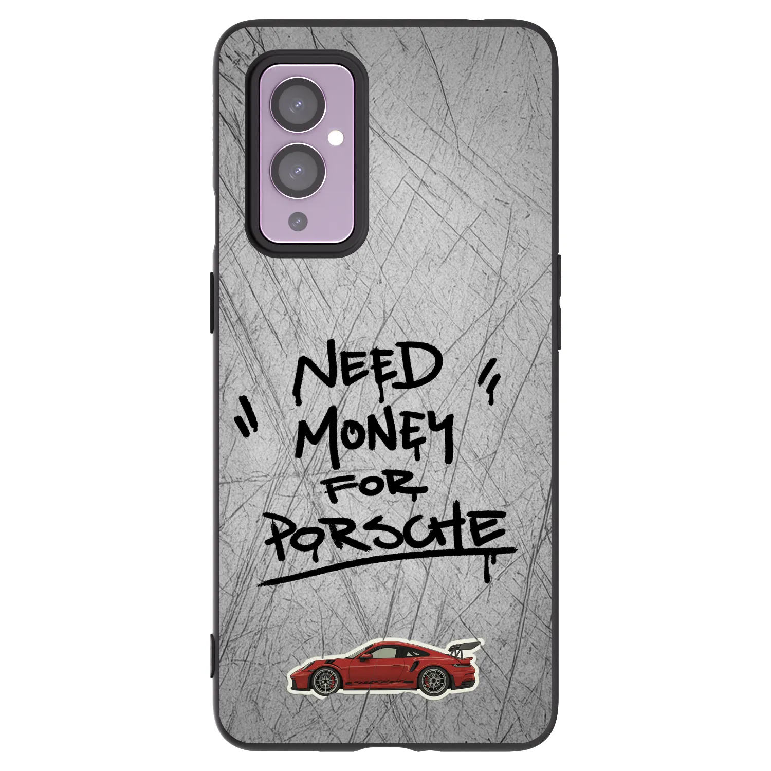 Picasee silikónový čierny obal pre OnePlus 9 - Grey Drift