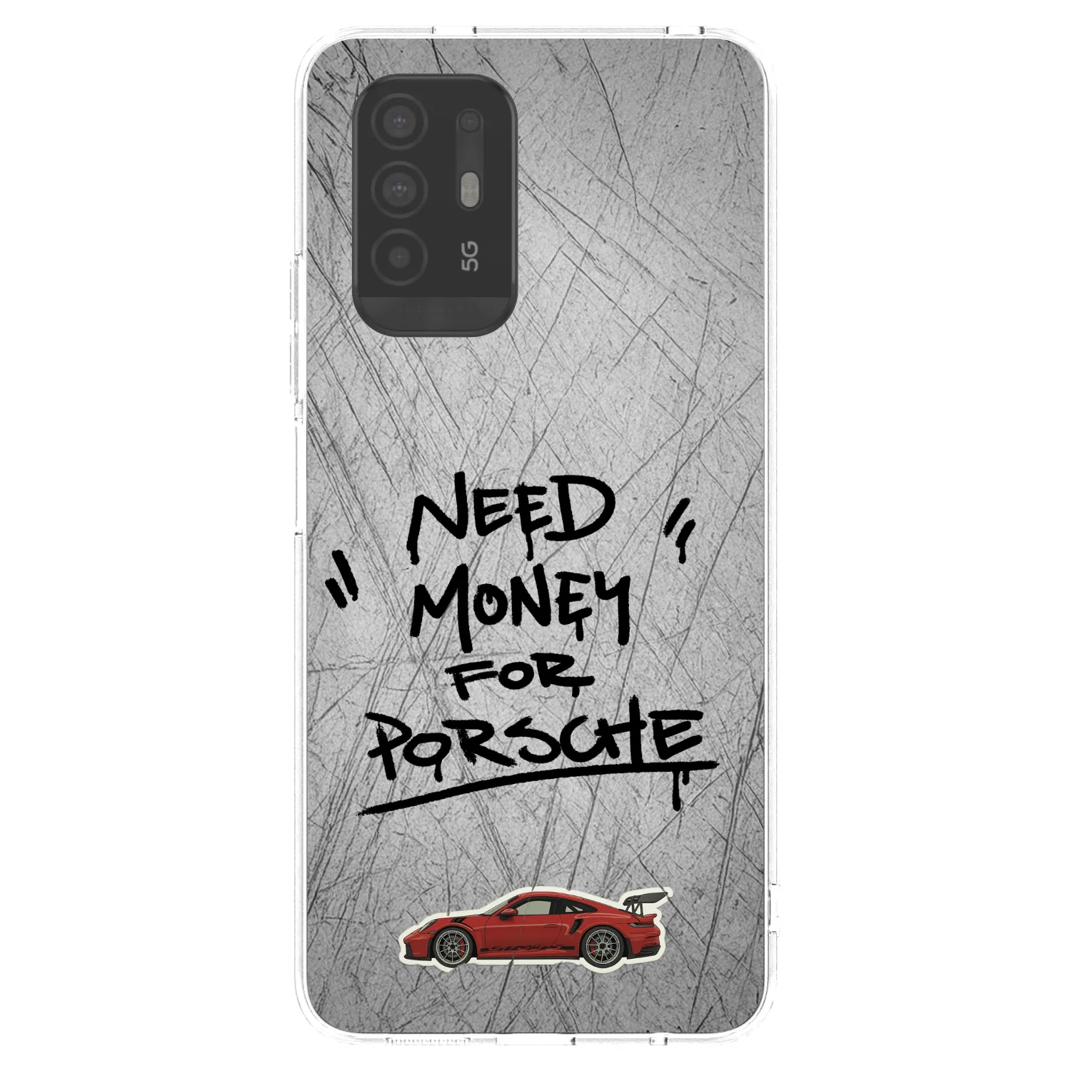 Picasee silikónový prehľadný obal pre OPPO A94 5G - Grey Drift