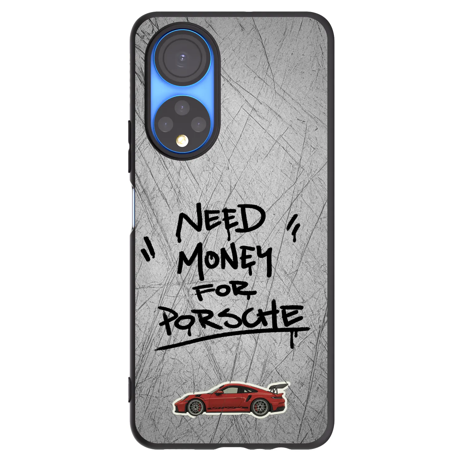 Picasee silikónový čierny obal pre Honor X7 - Grey Drift