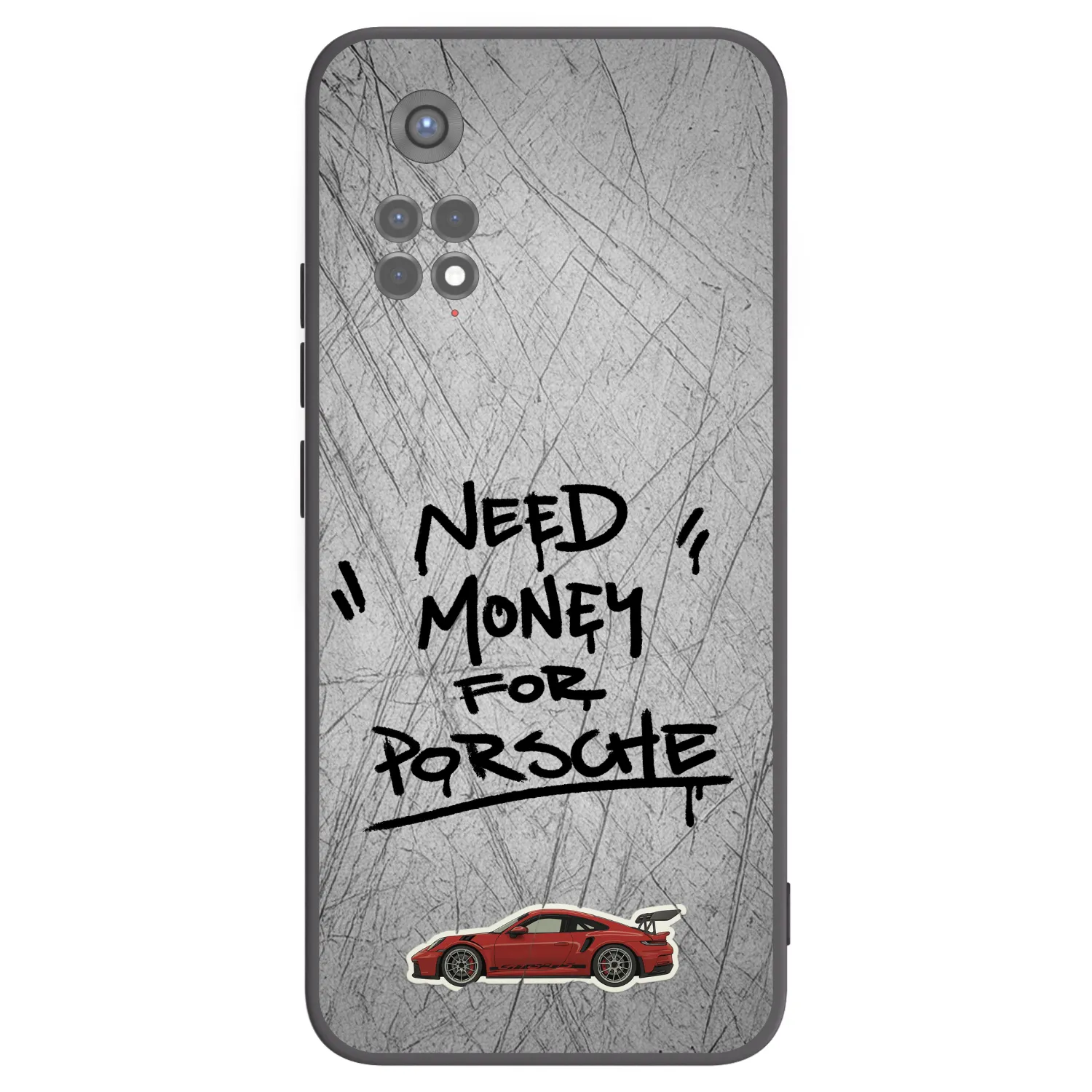 Picasee silikónový čierny obal pre Xiaomi Redmi Note 11S 5G - Grey Drift