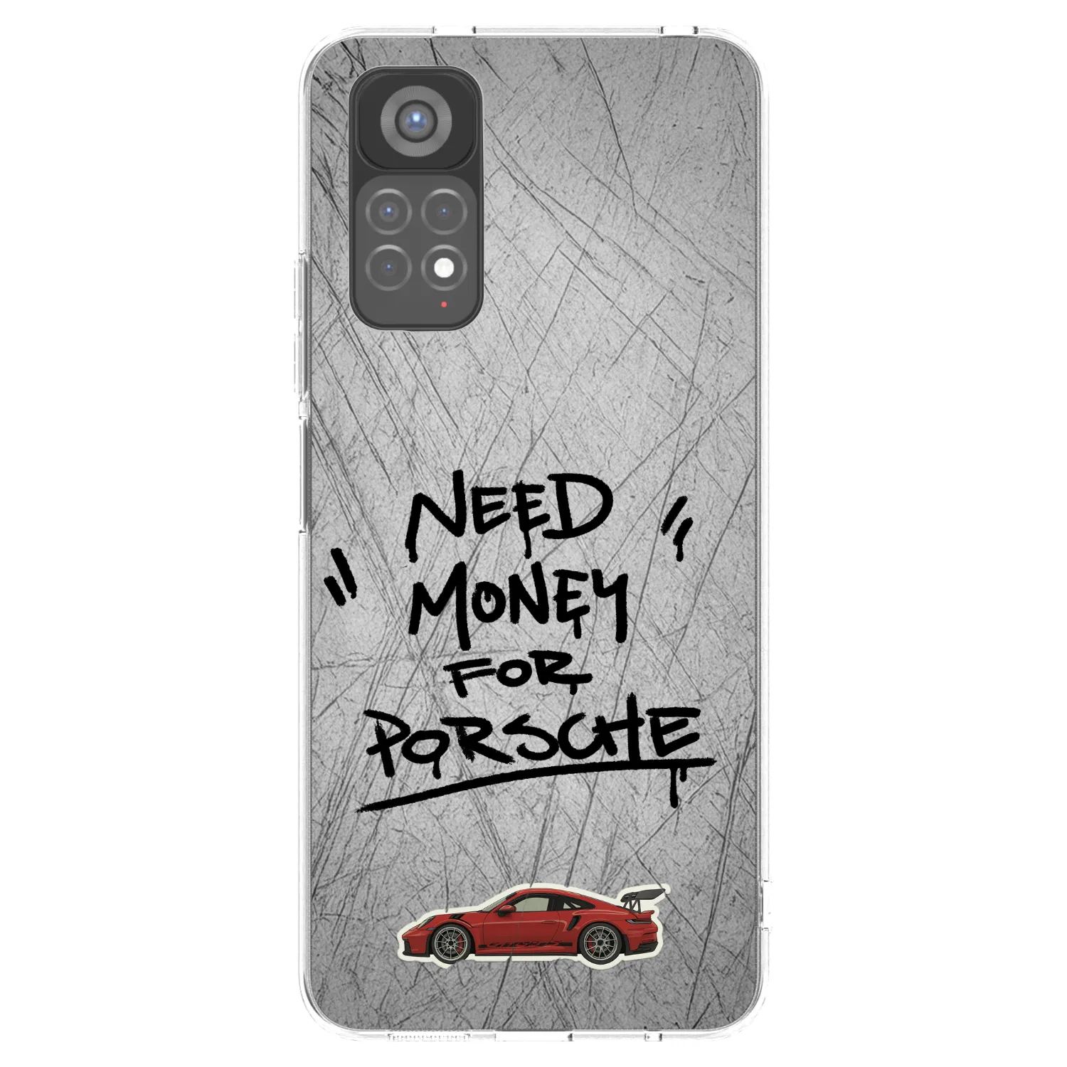 Picasee silikónový prehľadný obal pre Xiaomi Redmi Note 11S 5G - Grey Drift