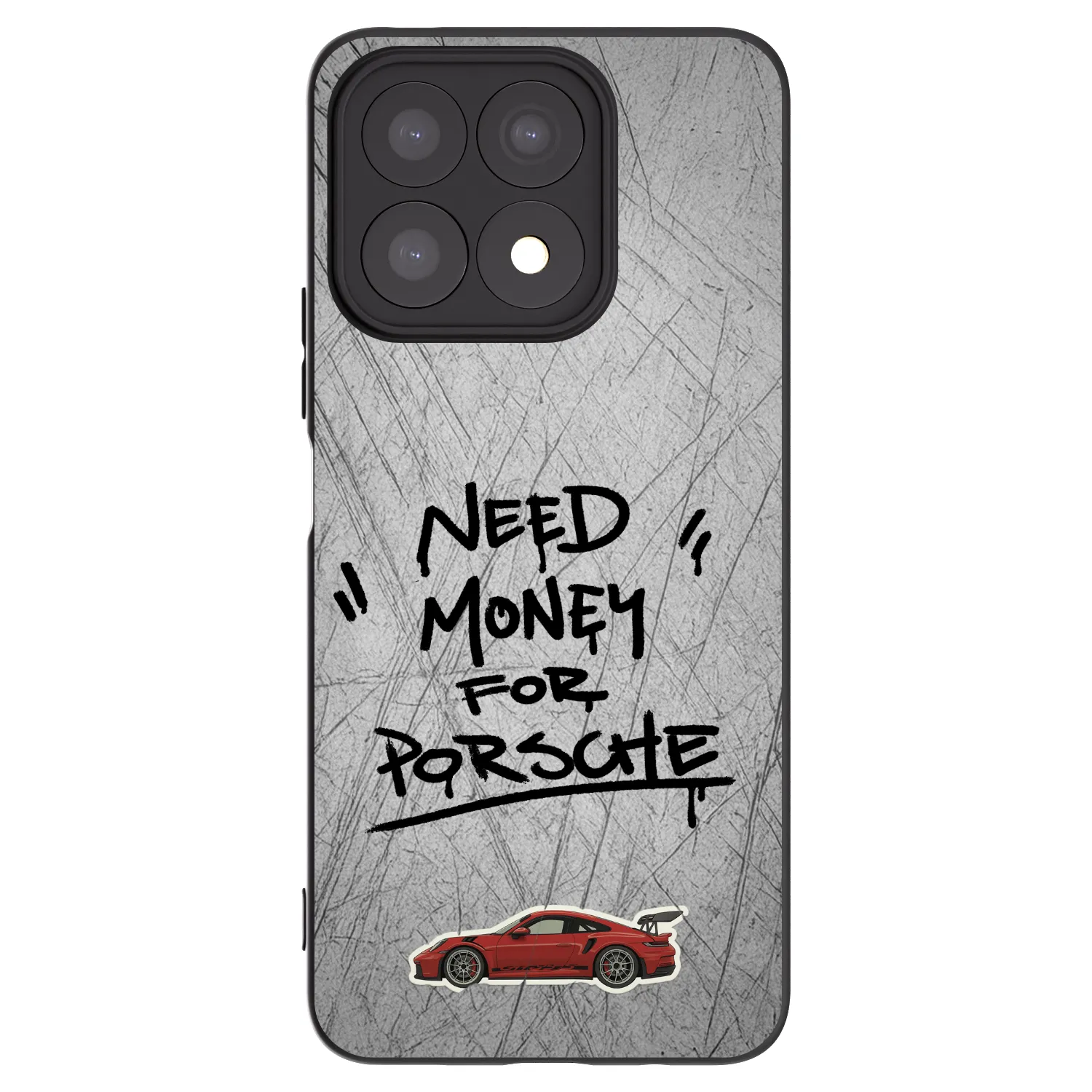 Picasee silikónový čierny obal pre Honor X8a - Grey Drift