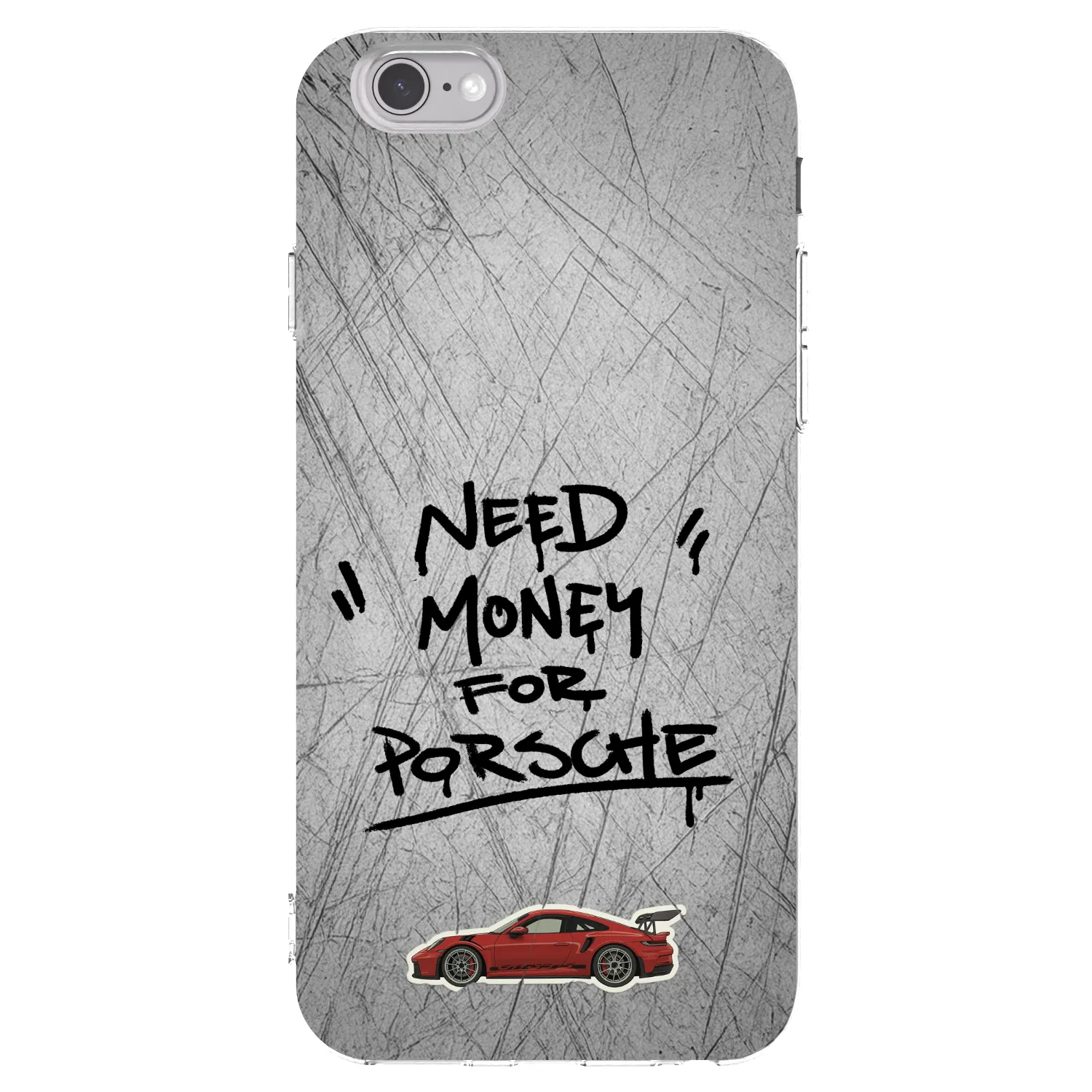 Picasee silikónový prehľadný obal pre Apple iPhone 6/6S - Grey Drift