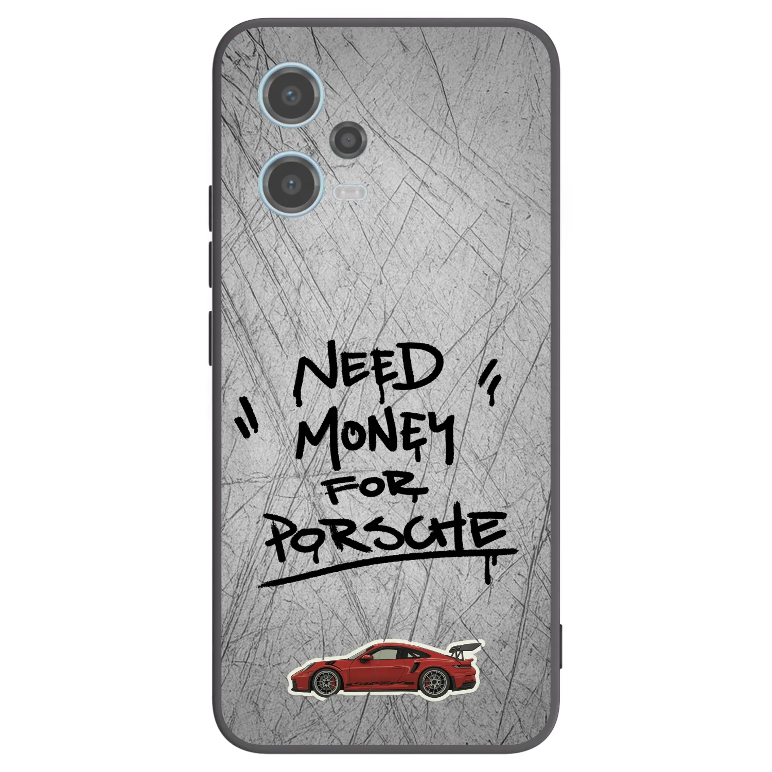 Picasee silikónový čierny obal pre Xiaomi Redmi Note 12 5G - Grey Drift