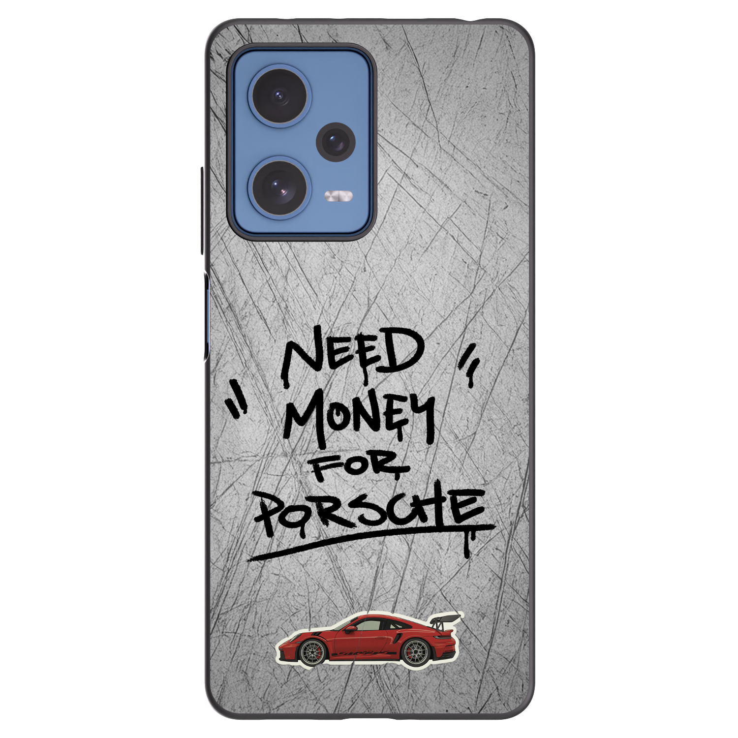 Picasee silikónový čierny obal pre Xiaomi Redmi Note 12 Pro 5G - Grey Drift